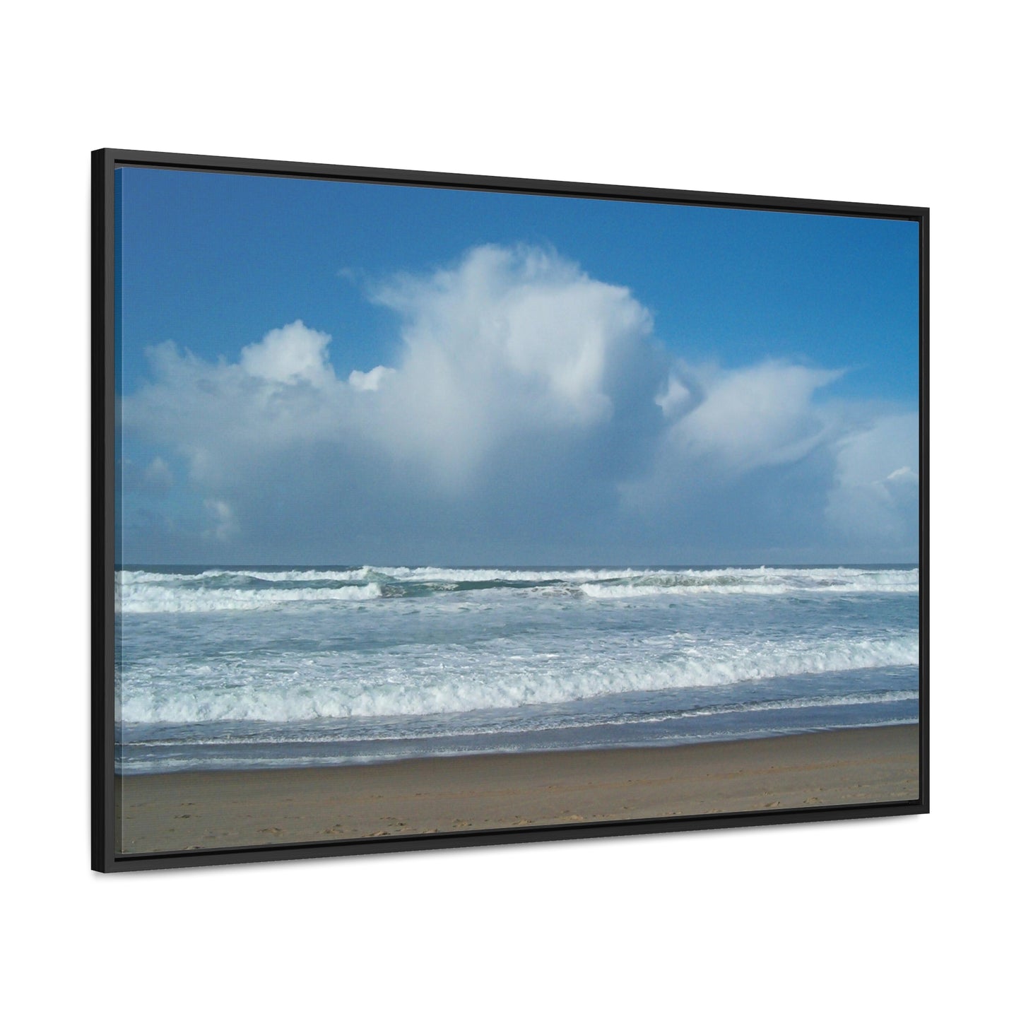 Blue Sky Beach Gallery Canvas Wraps Framed