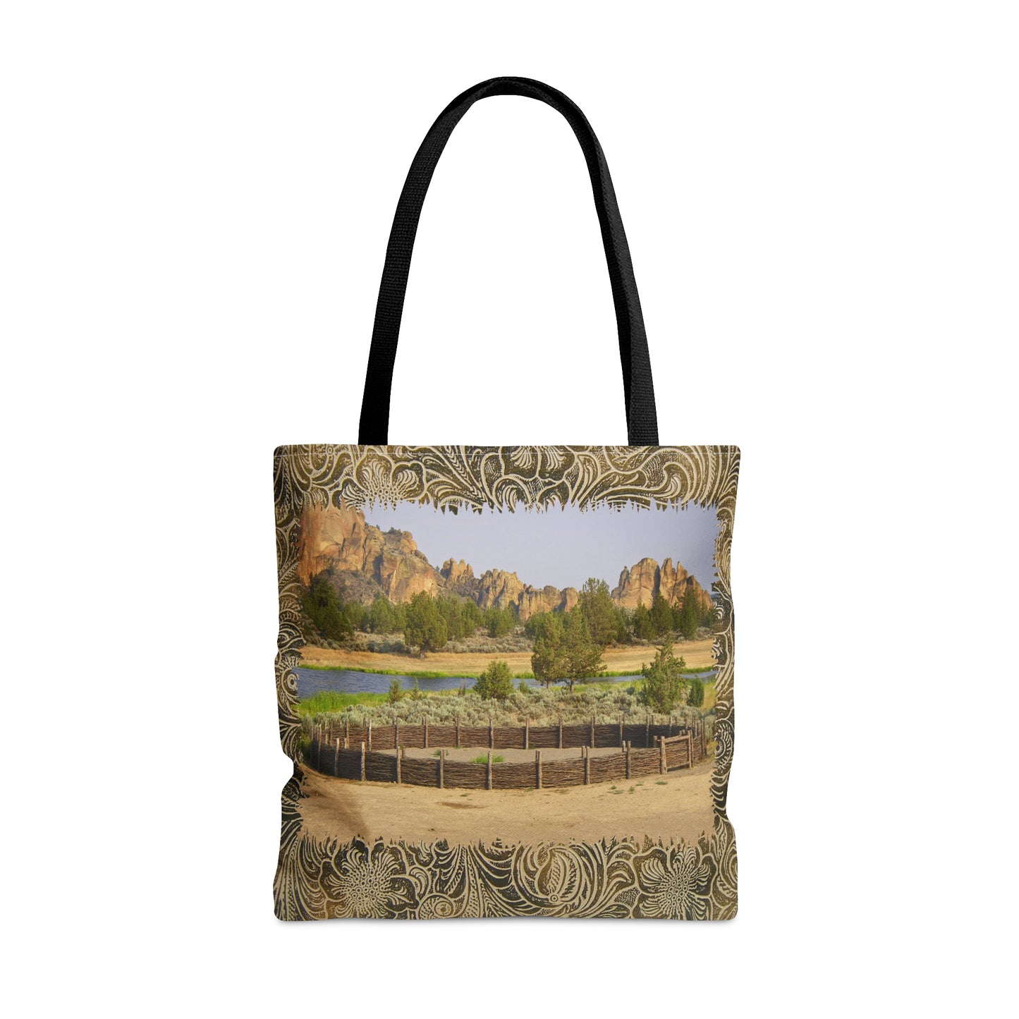 Scenic Round Pen Tote Bag