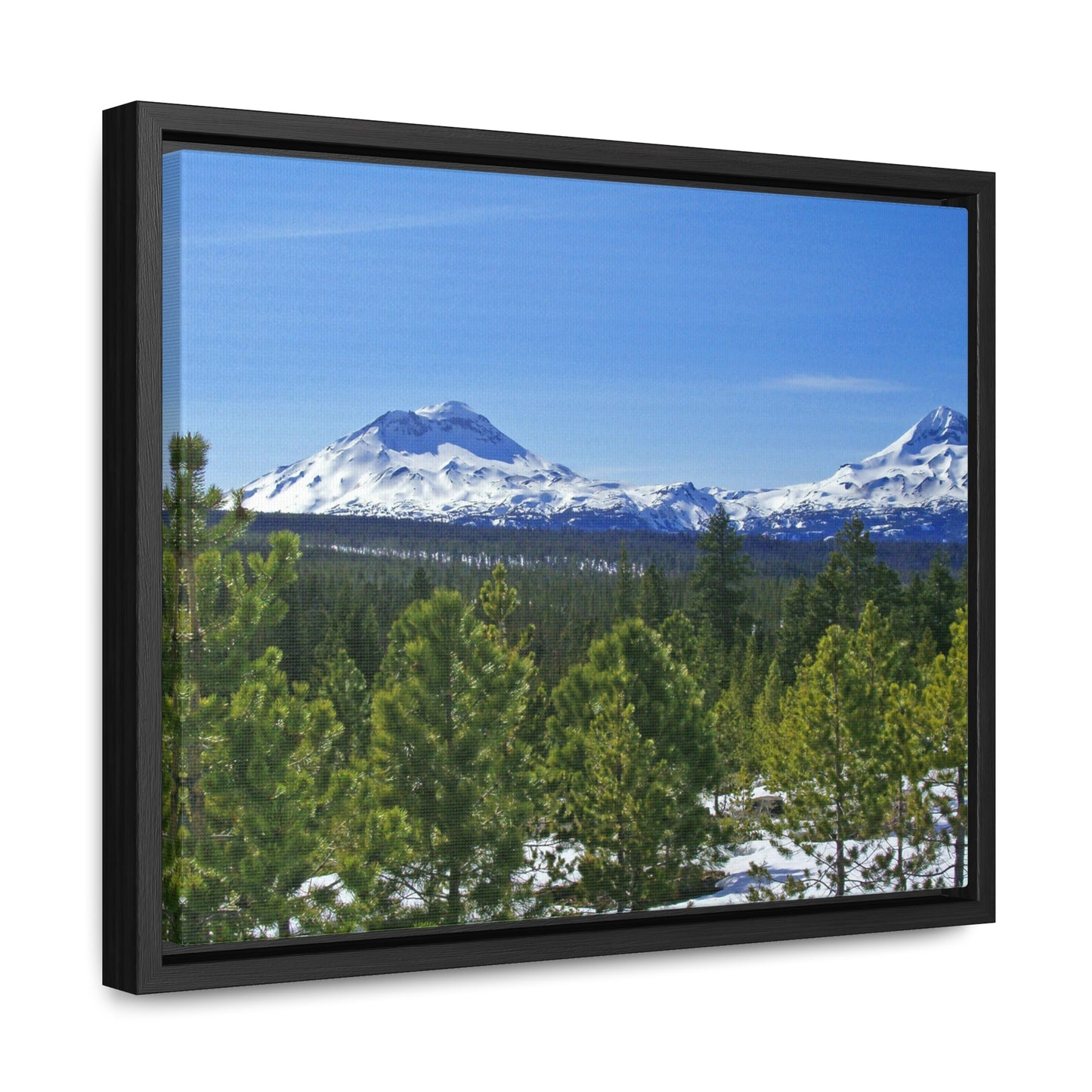 Winter South Sister Gallery Canvas Wraps Framed