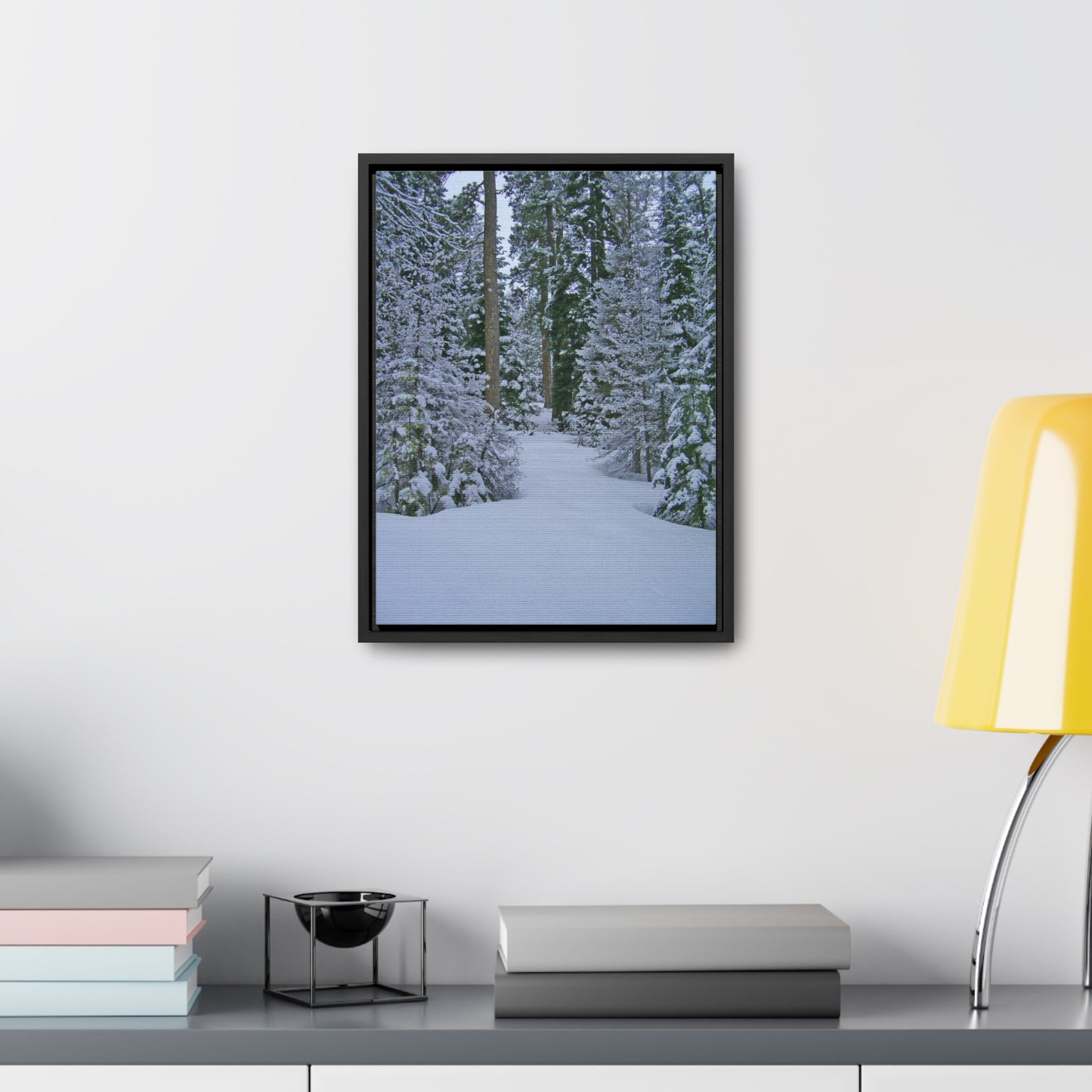 Snowy Woods Gallery Canvas Wraps Framed