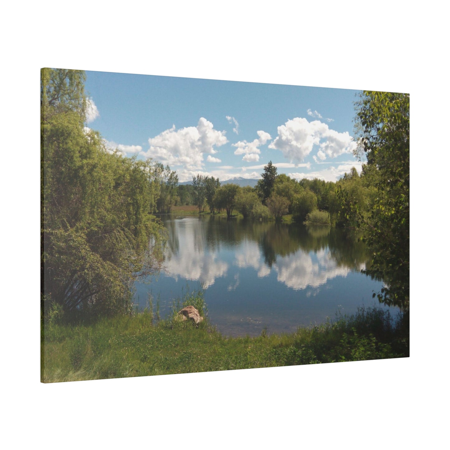 Peaceful Pond Matte Canvas