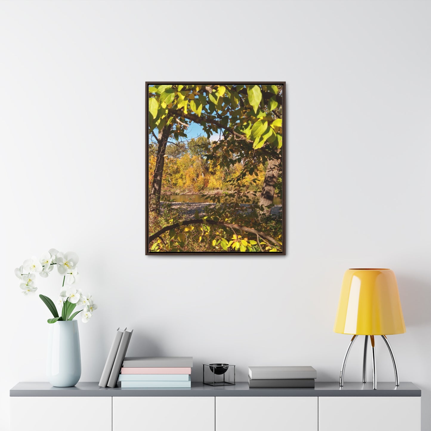 Autumn Window Gallery Canvas Wraps Framed