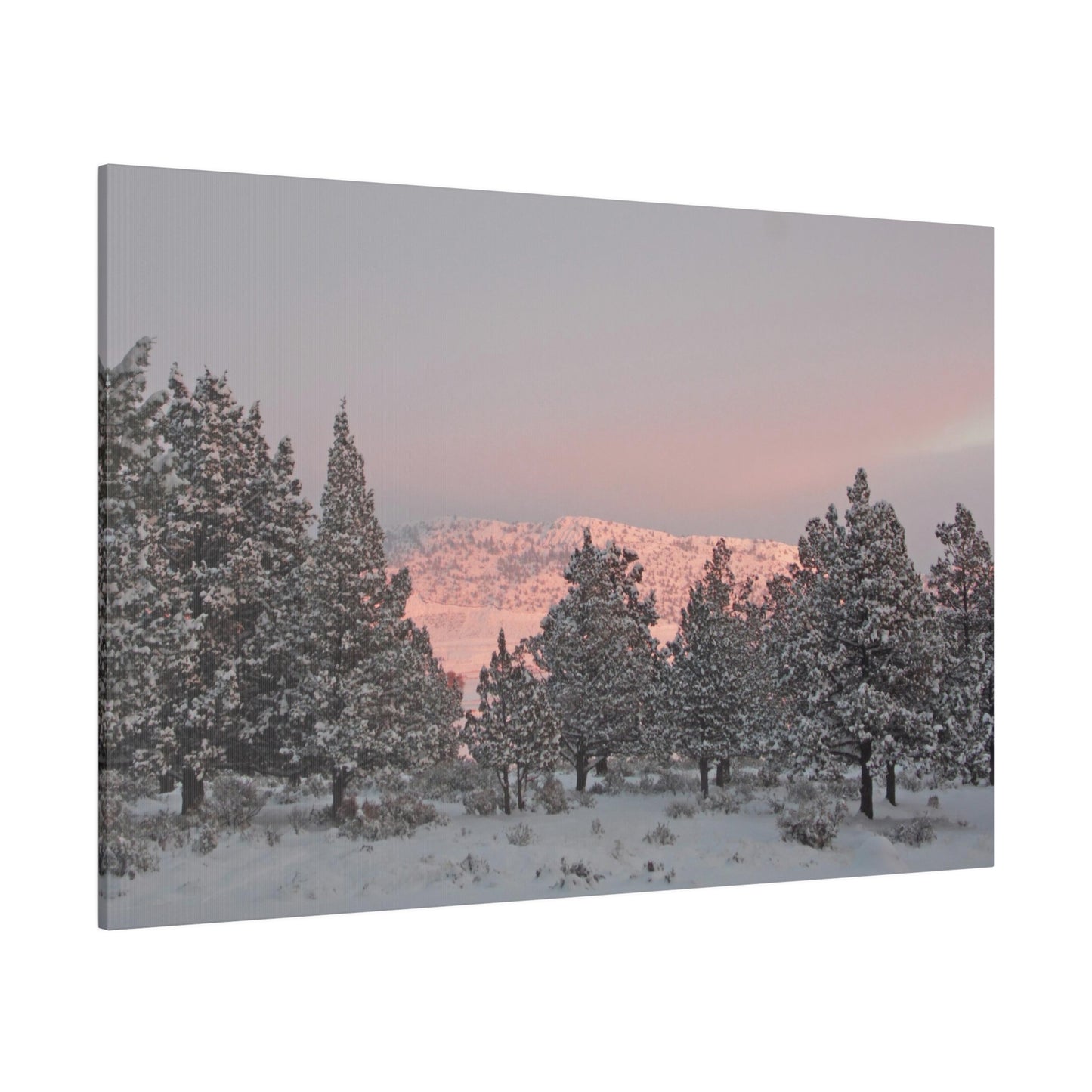 Winter Sunset Matte Canvas