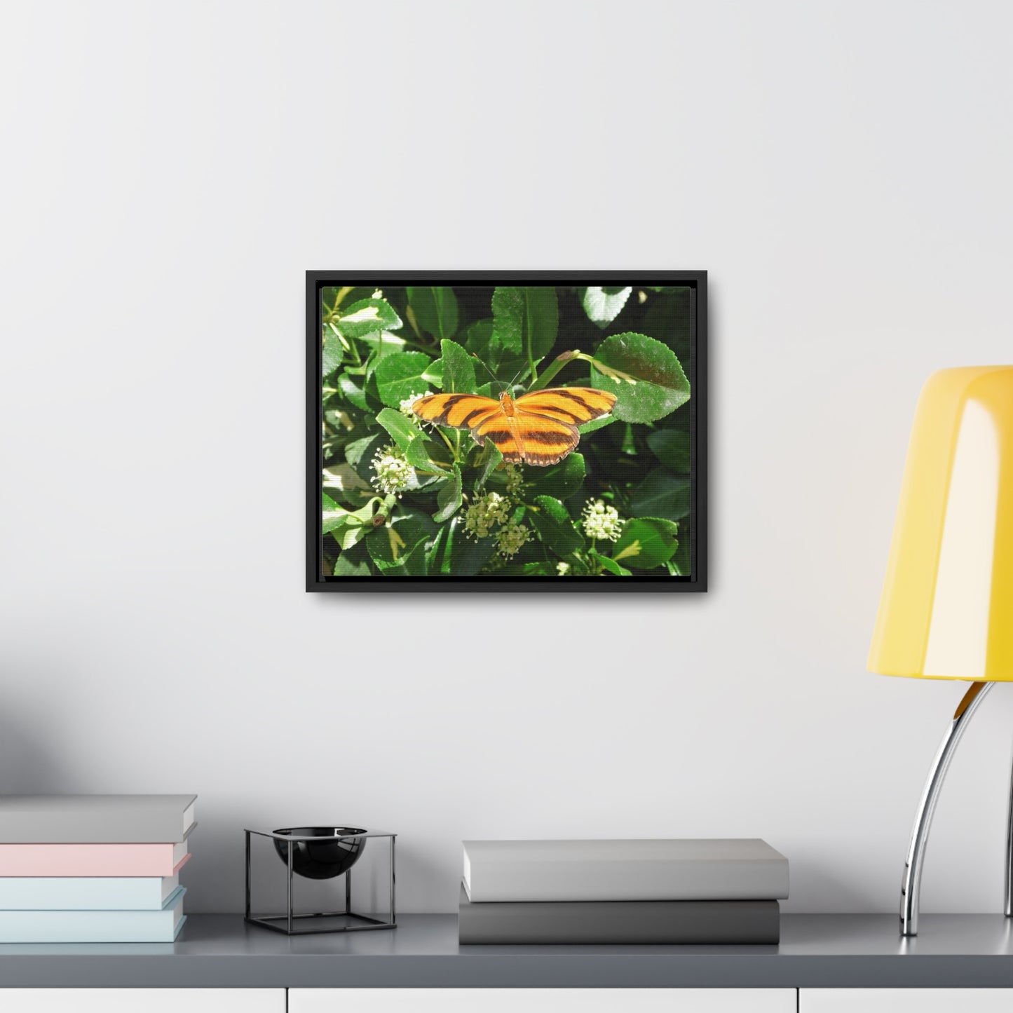 Golden Butterfly Gallery Canvas Wraps Framed