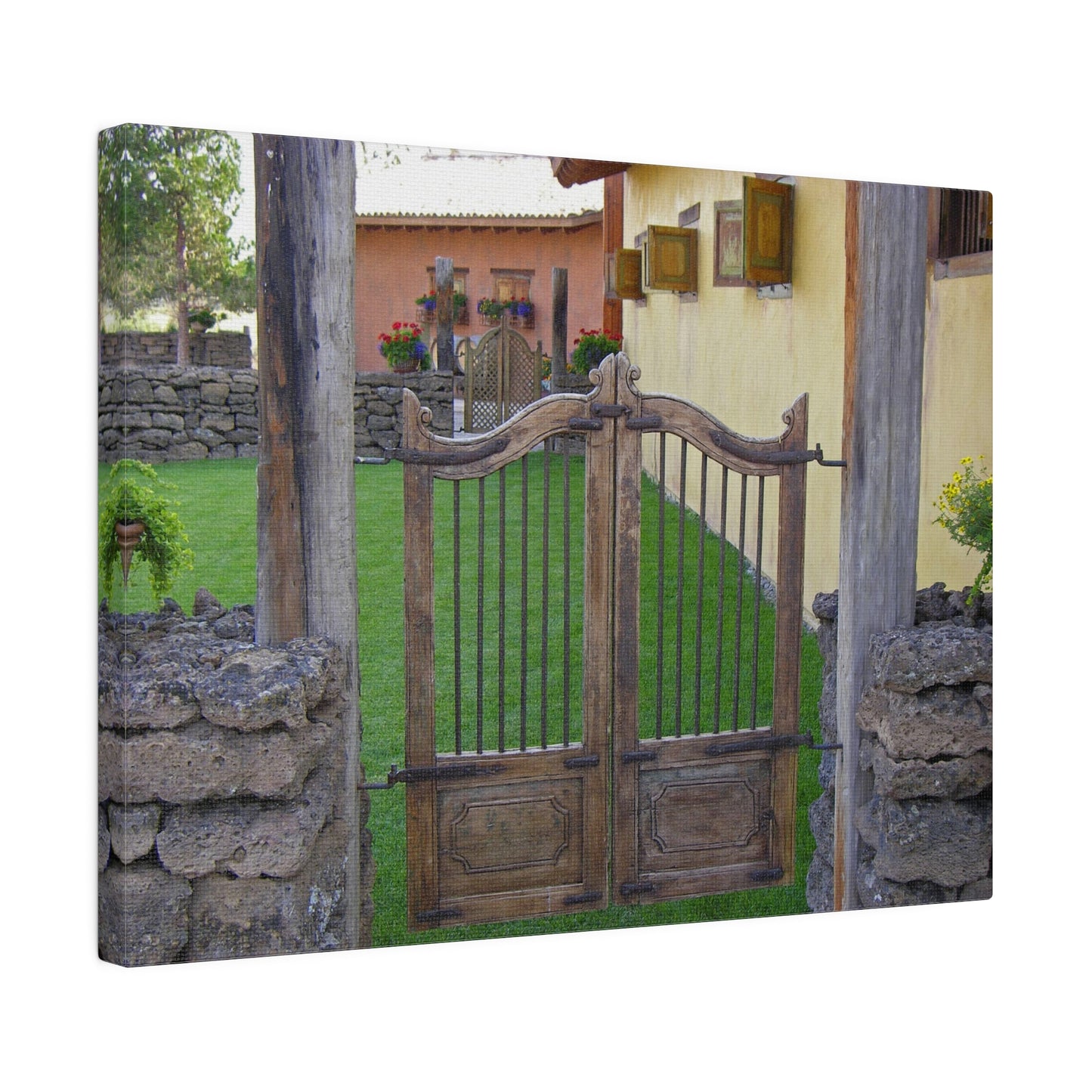 Western Spanish Gates Matte Canvas