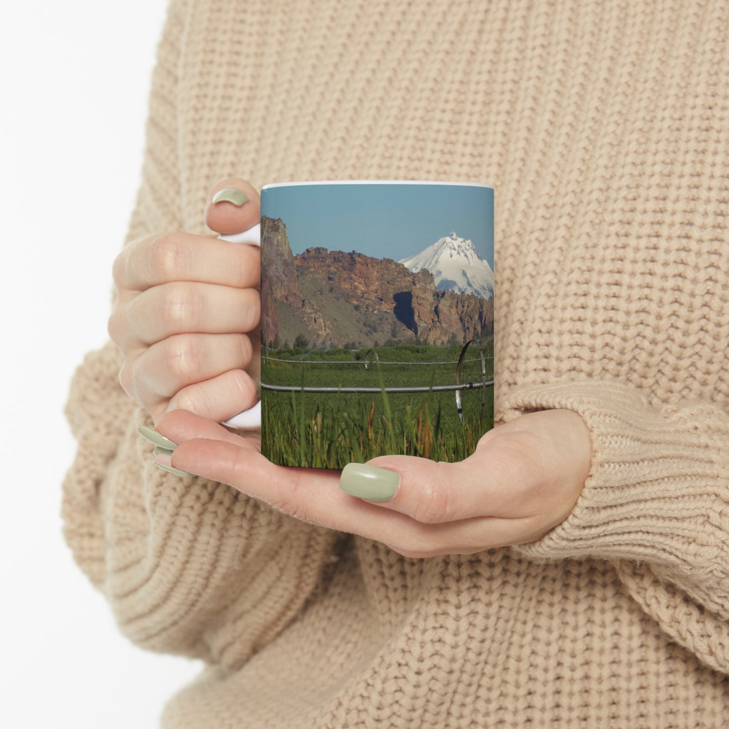 Mountain & Rocky Cliffs Ceramic Mug 11oz