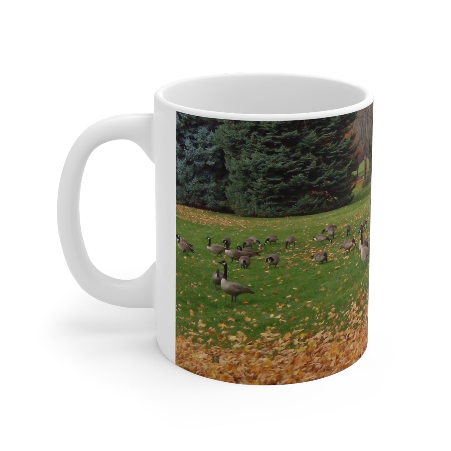 Autumn Geese Ceramic Mug 11oz