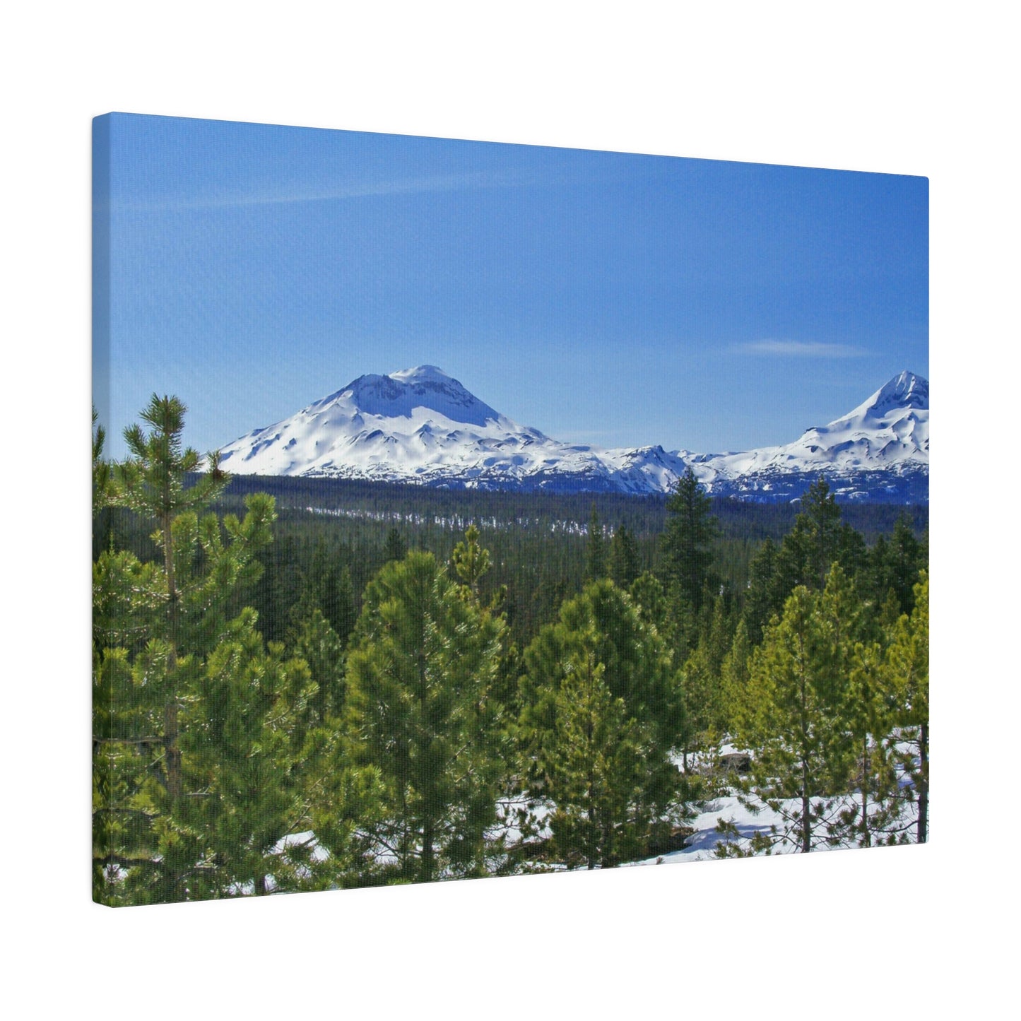 Winter South Sister Matte Canvas