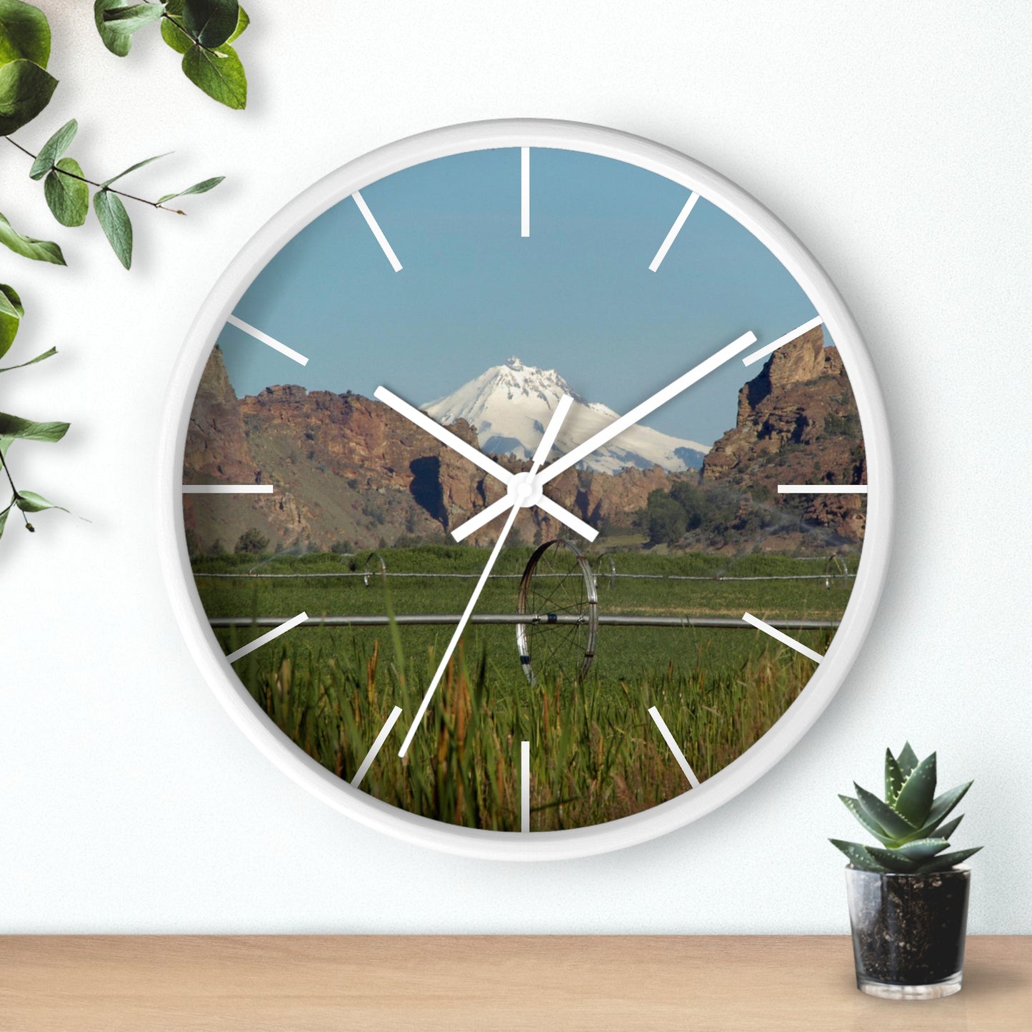 Mountain & Rocky Cliffs Wall Clock