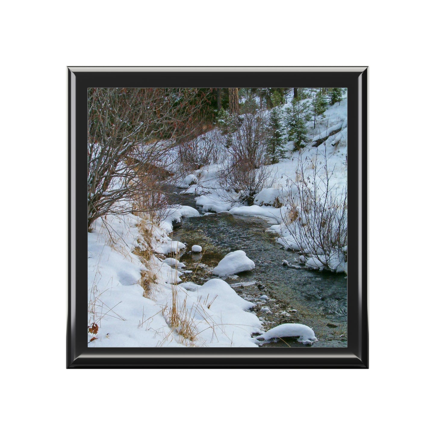 Snowy Creek Jewelry Box ~ 7.24"