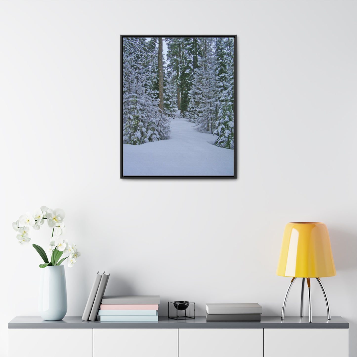 Snowy Woods Gallery Canvas Wraps Framed