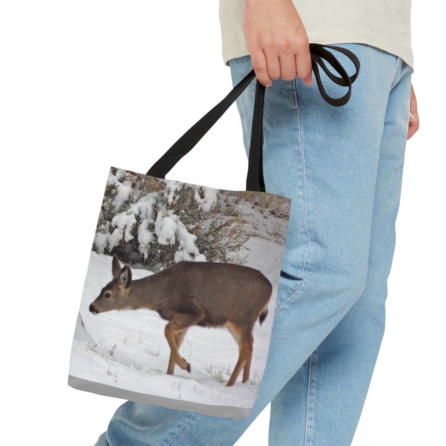 Winter Deer Tote Bag