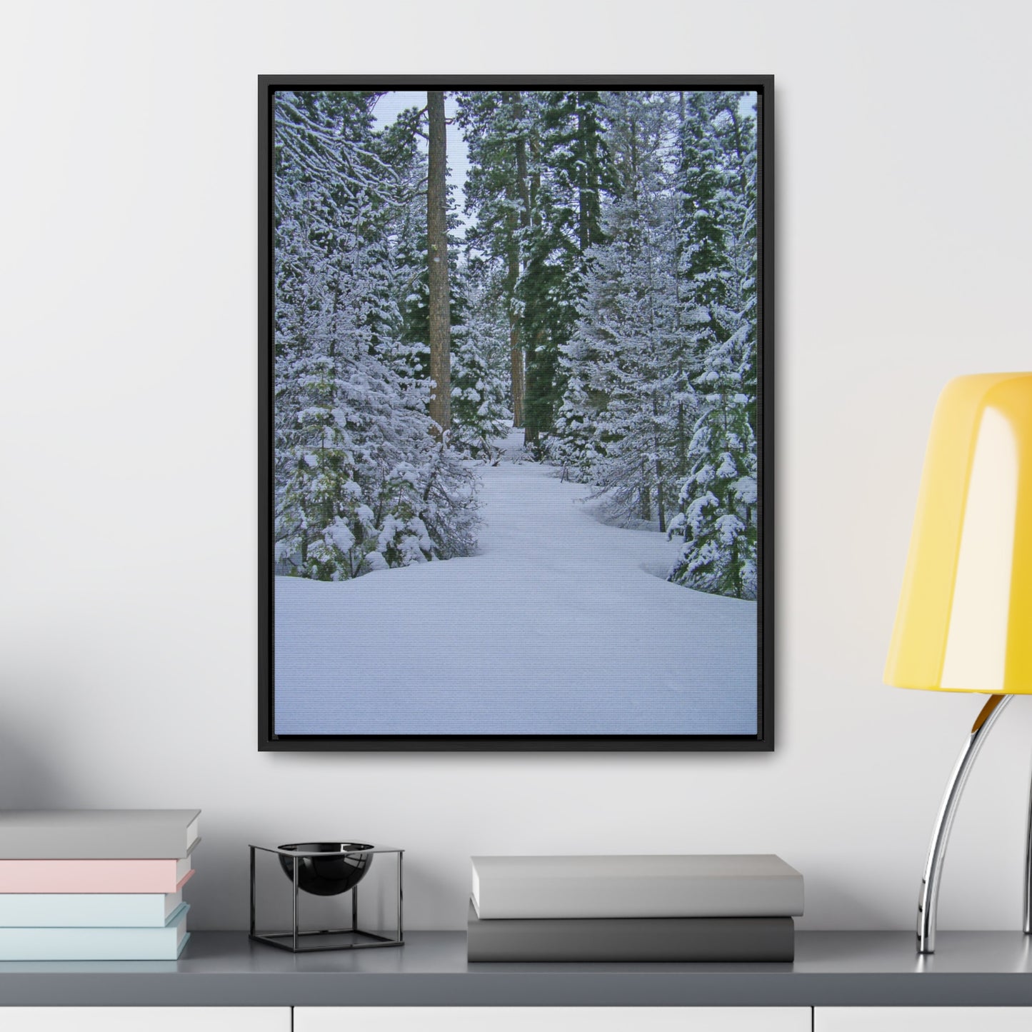 Snowy Woods Gallery Canvas Wraps Framed