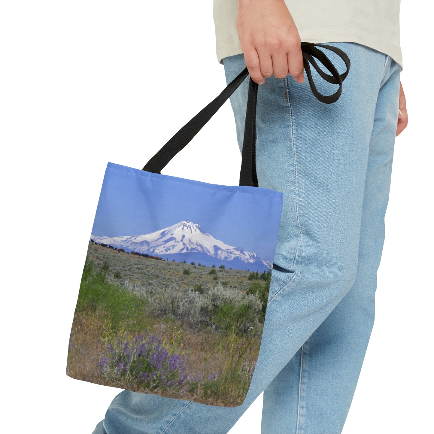 Lupine & Sage Mountain Tote Bag