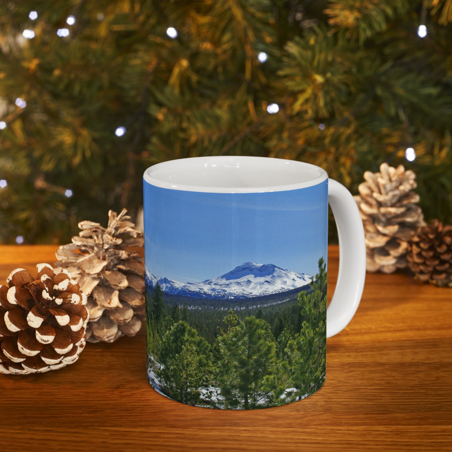 Winter South Sister Ceramic Mug 11oz