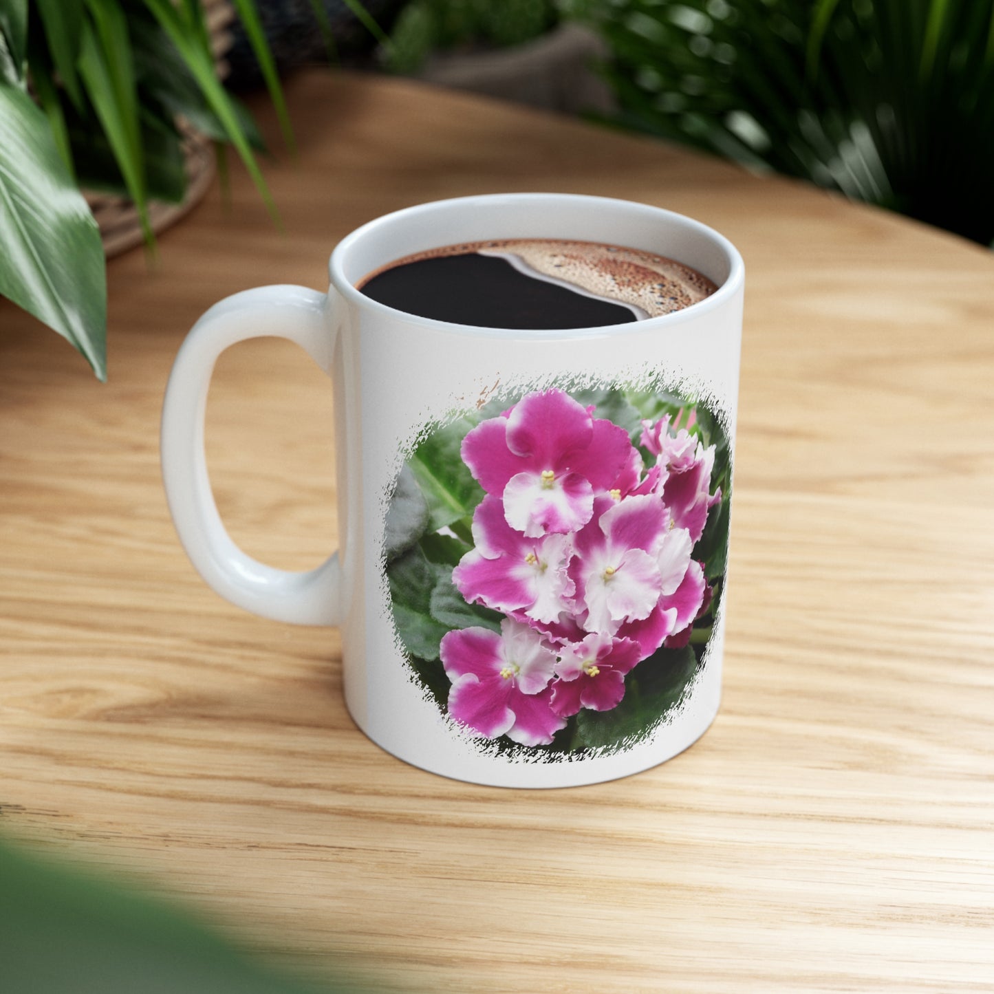 African Violets Ceramic Mug 11oz