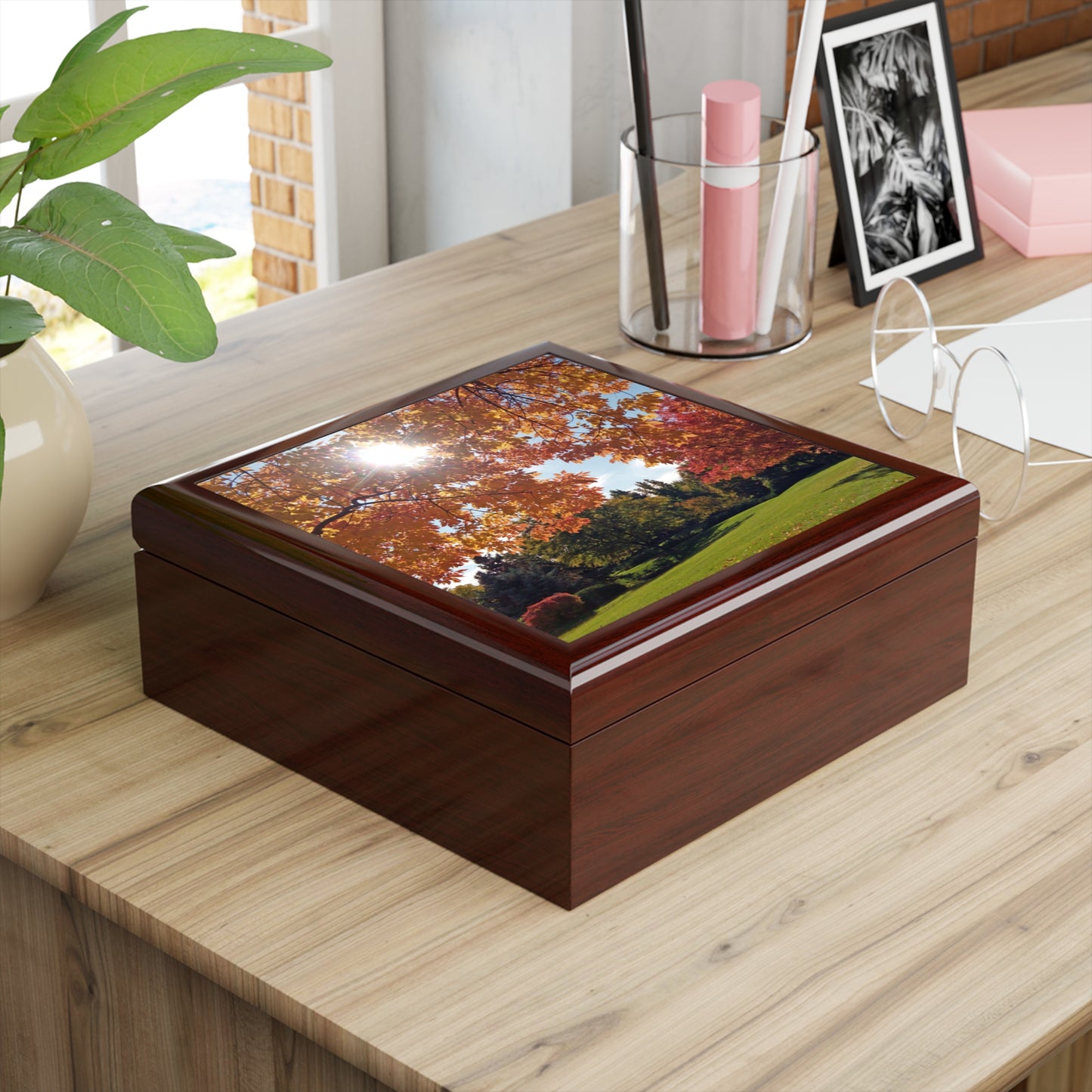 Autumn Light Jewelry Box ~ 7.24"