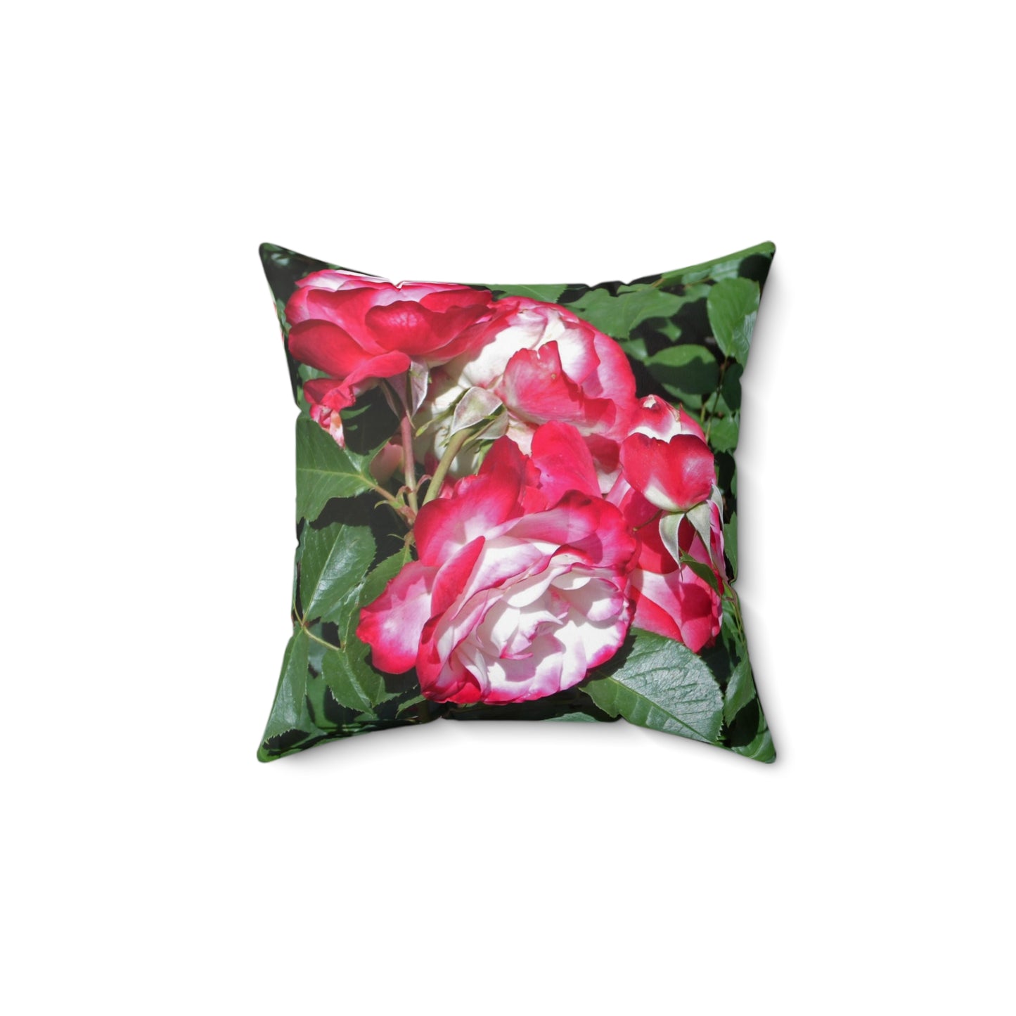 Romantic Roses Spun Polyester Square Pillow