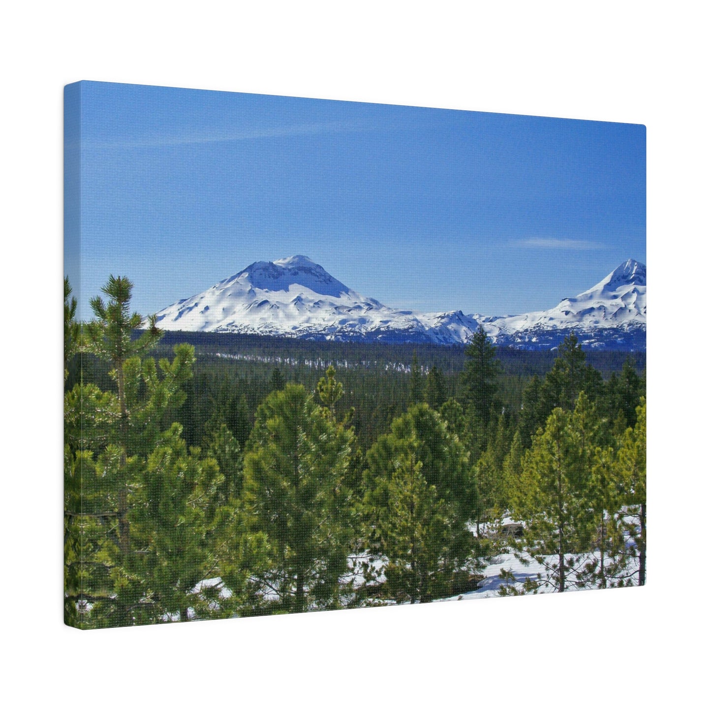 Winter South Sister Matte Canvas