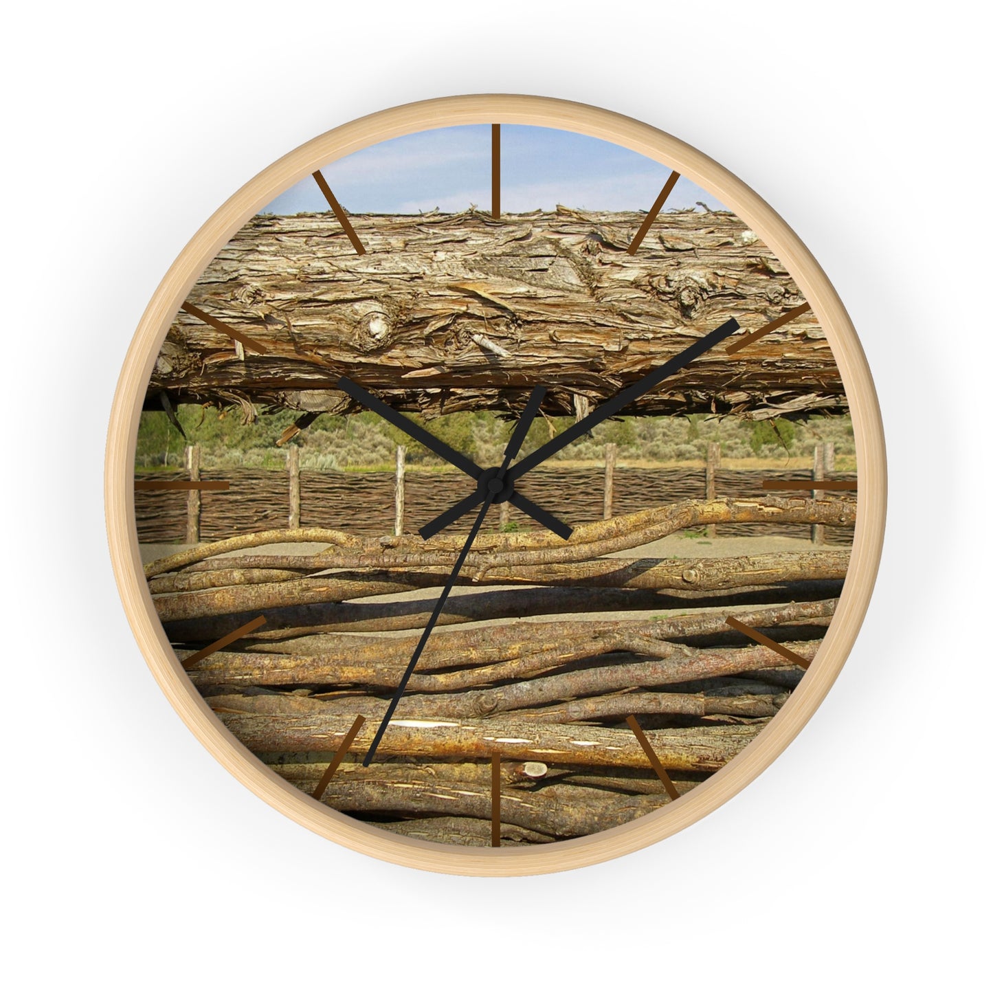 Through The Rails Wall Clock