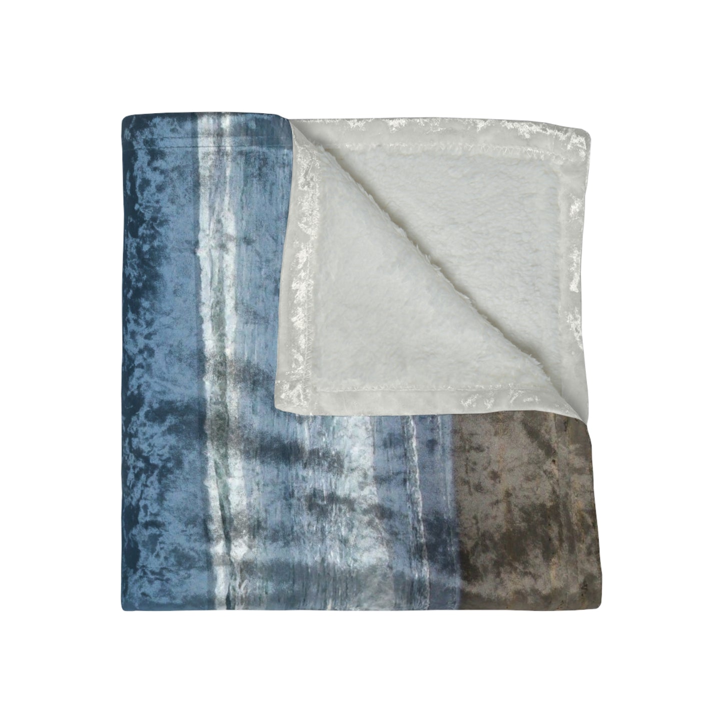 Blue Sky Beach Crushed Velvet Blanket