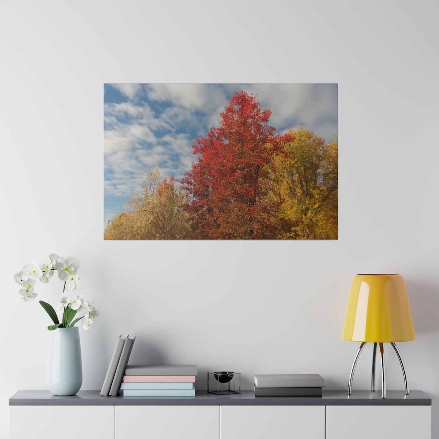 Autumn Sky Matte Canvas