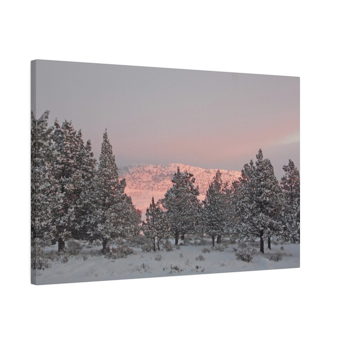 Winter Sunset Matte Canvas