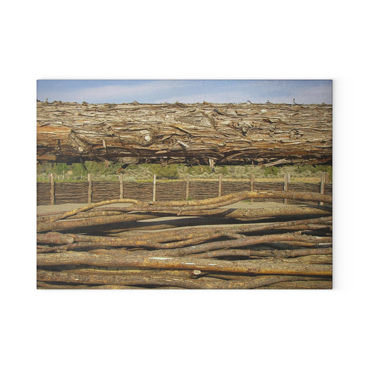 Through The Rails Glass Cutting Board Hand Wash