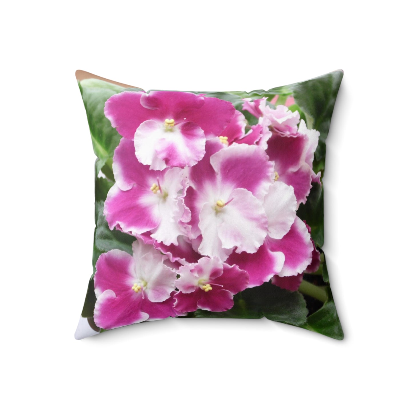 African Violet Spun Polyester Square Pillow