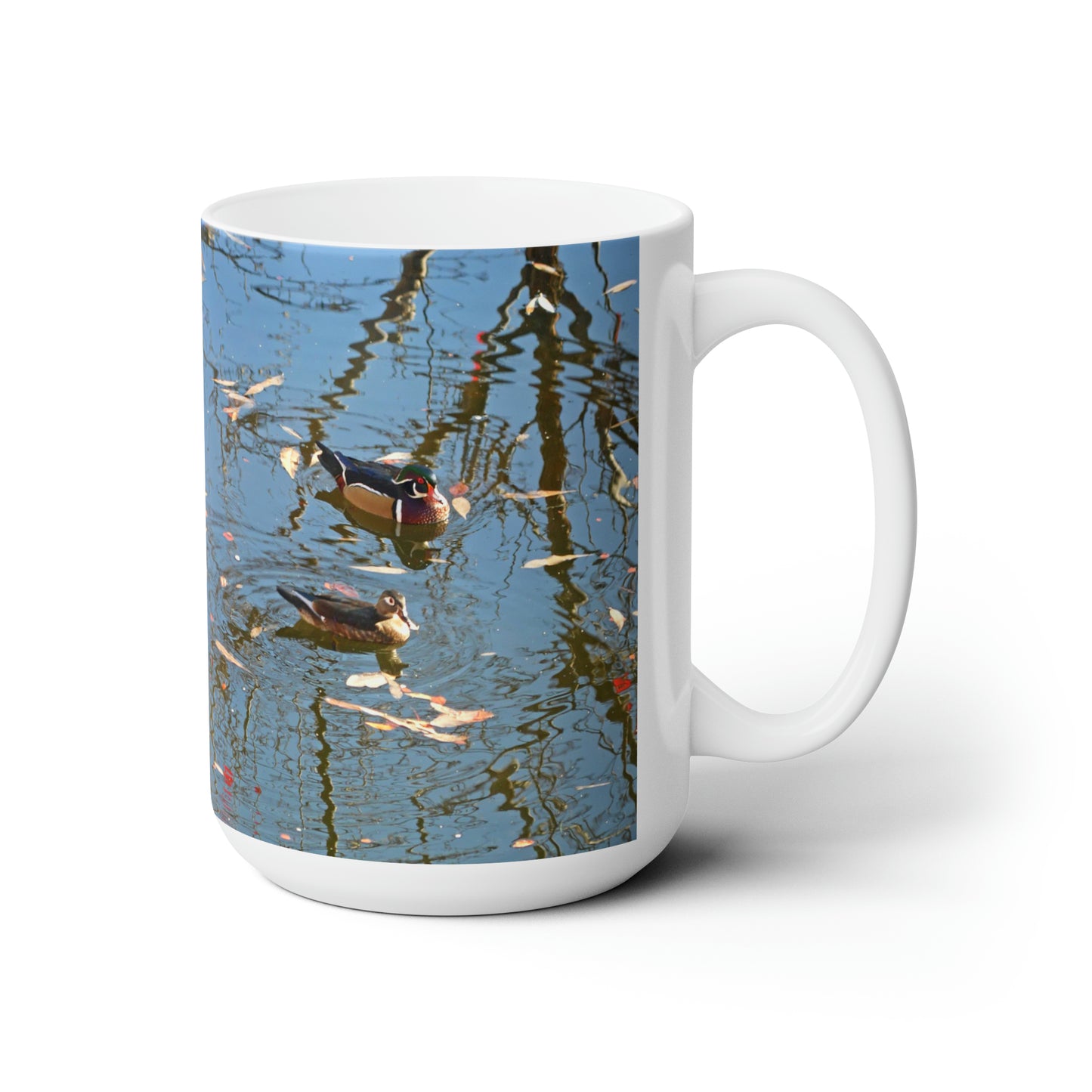 Wood Duck Couple Ceramic Mug 15oz