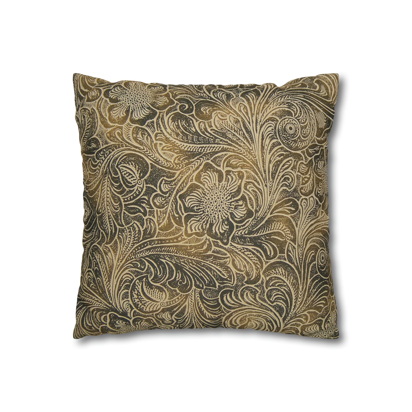 Scenic Round Pen Faux Suede Pillow Case