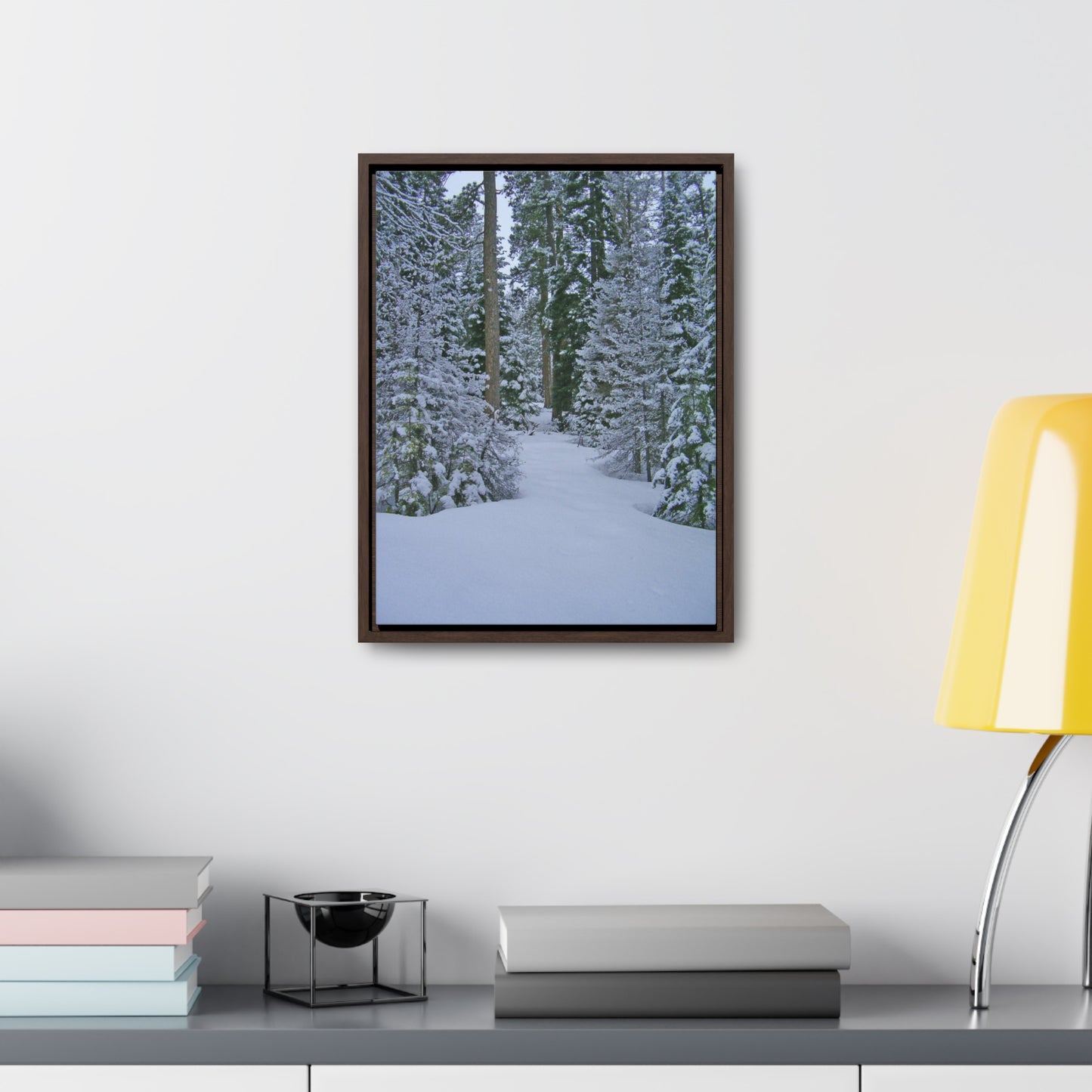 Snowy Woods Gallery Canvas Wraps Framed