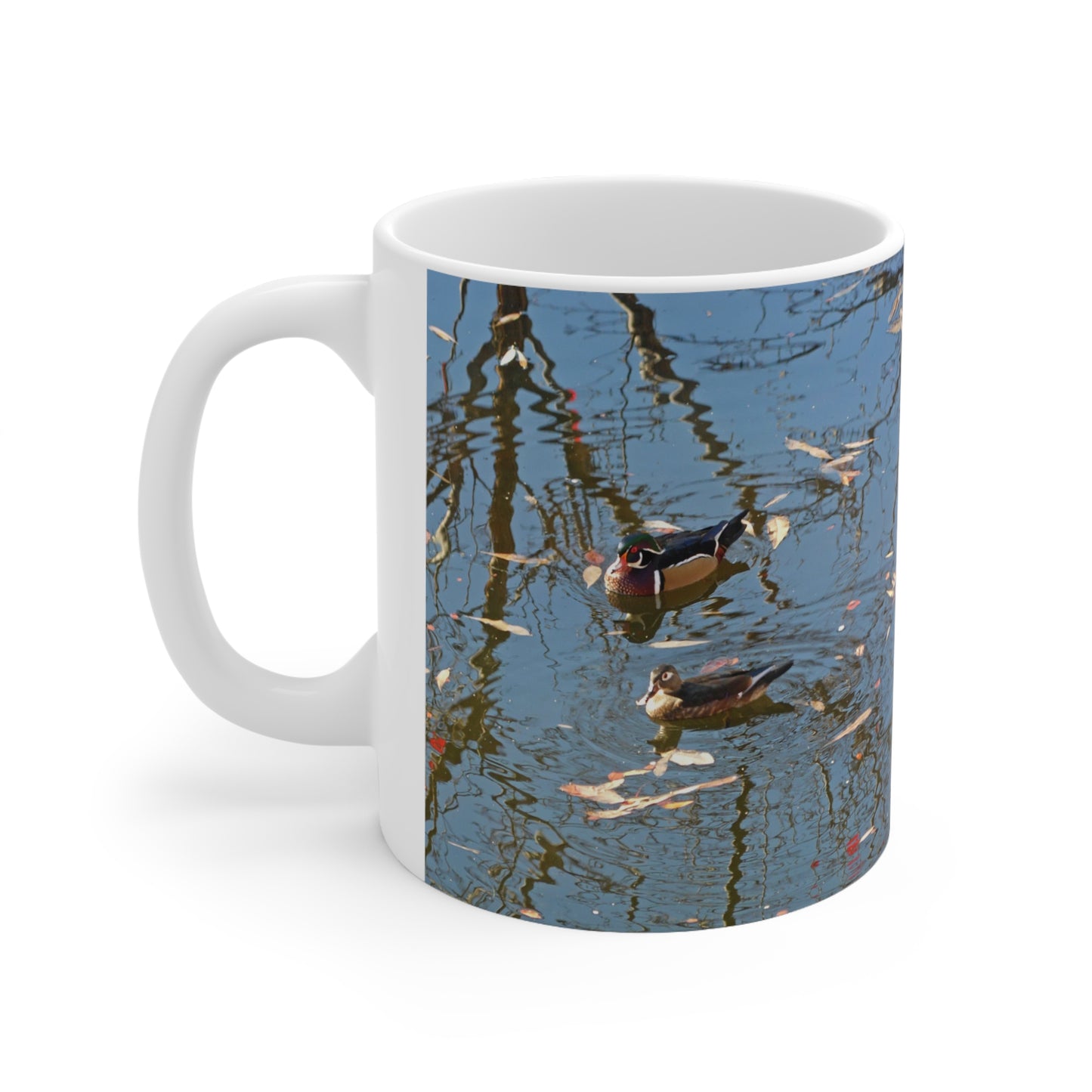 Wood Duck Couple Ceramic Mug 11oz