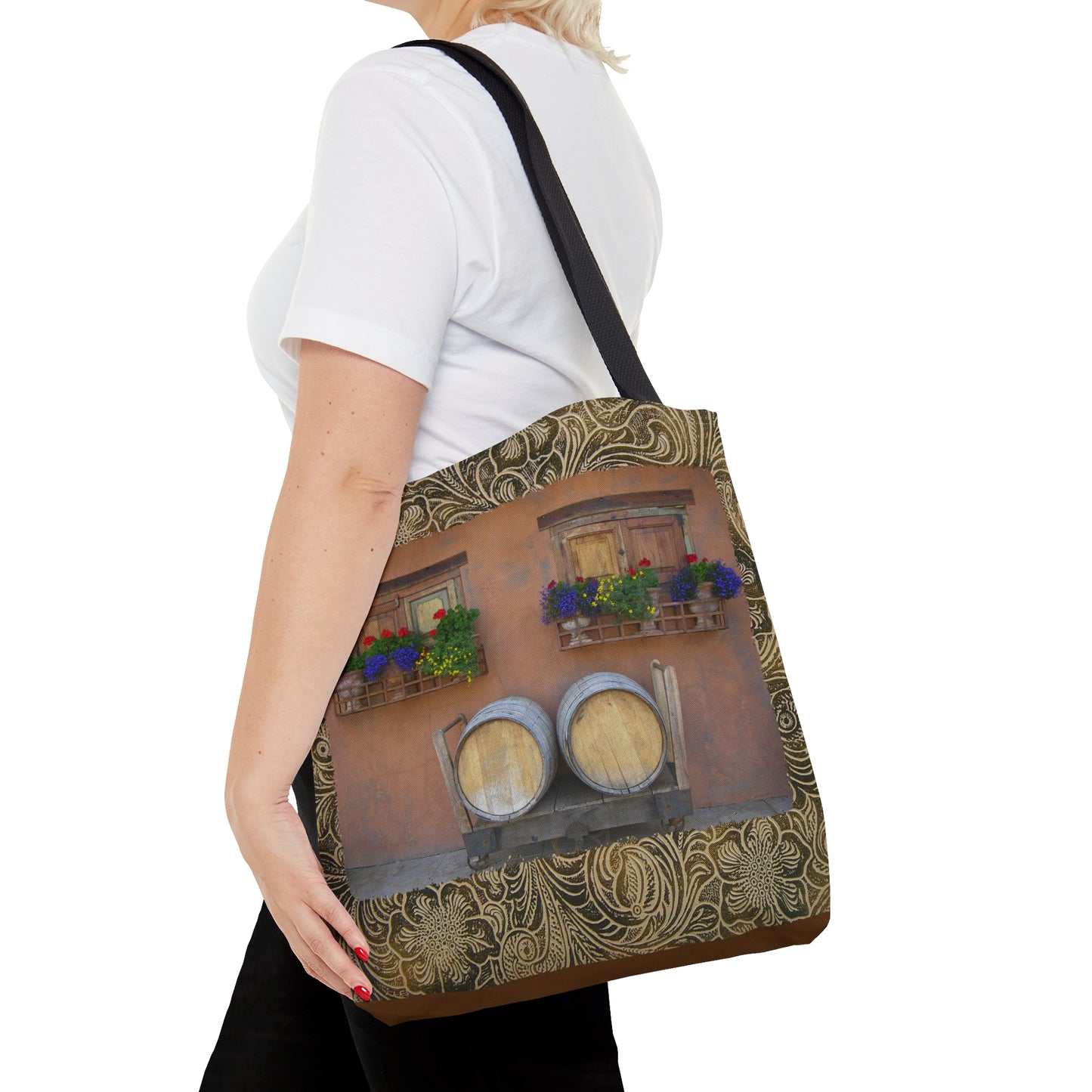 Spanish Windows & Barrels Tote Bag