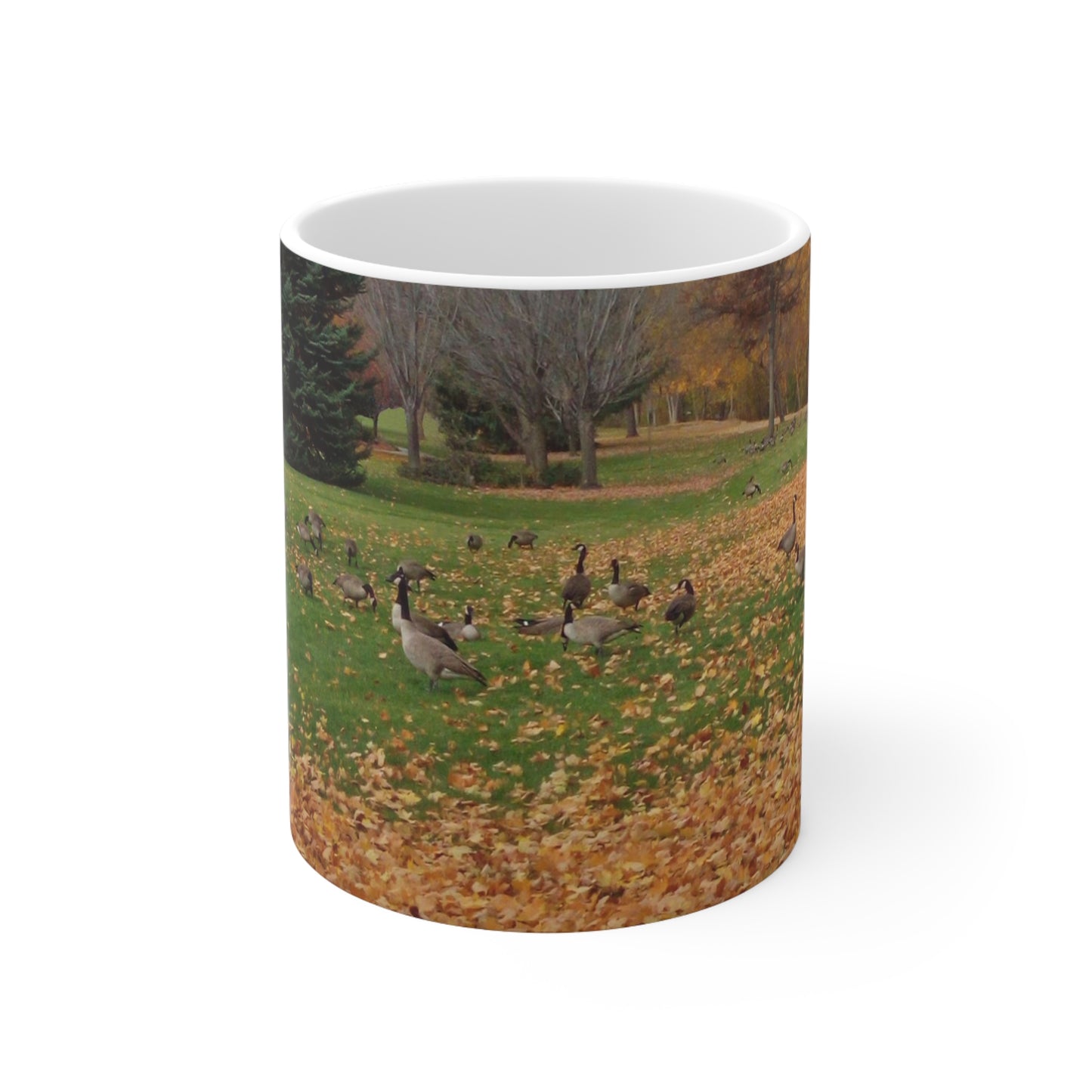 Autumn Geese Ceramic Mug 11oz