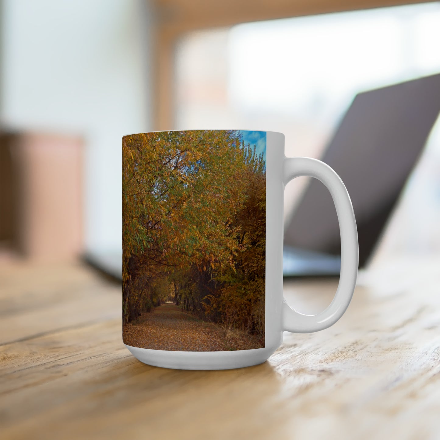 Autumn Path Ceramic Mug 15oz