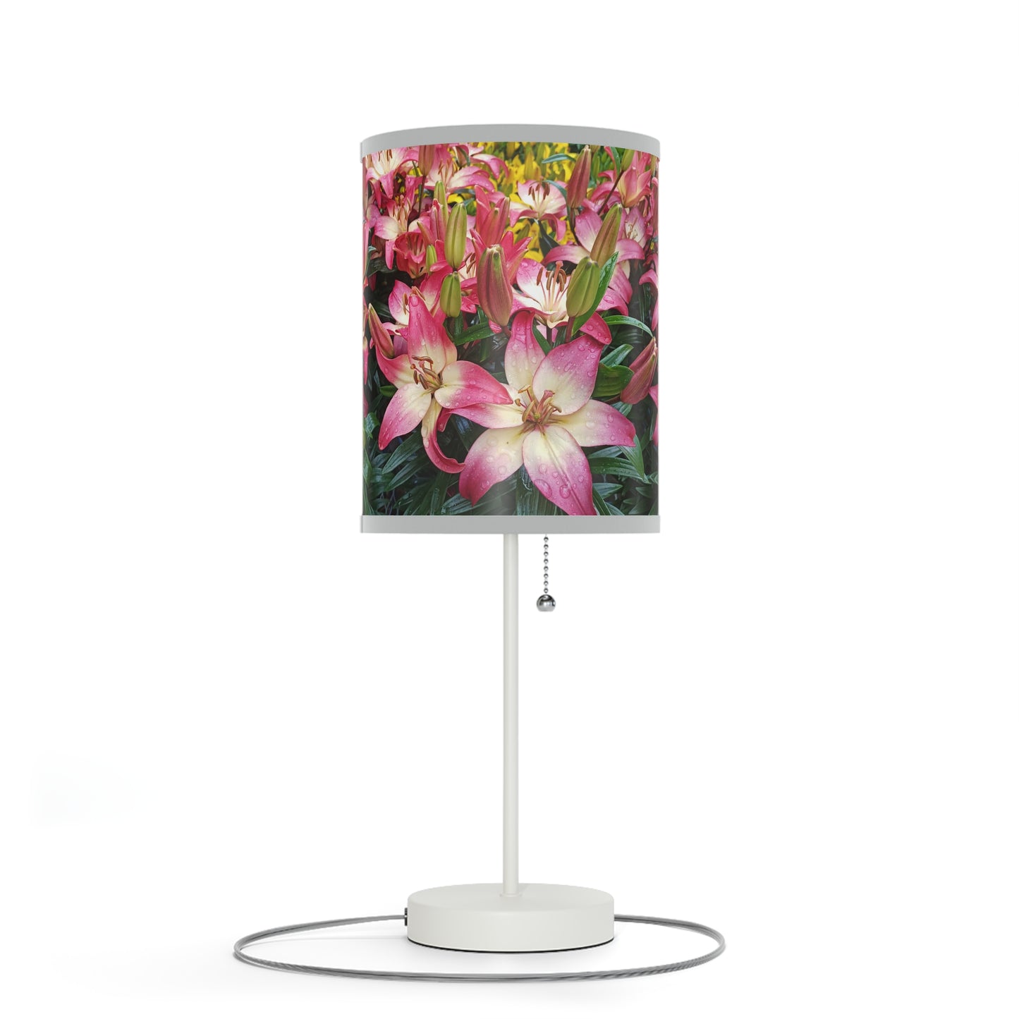 Lovely Lilies Lamp on a Stand