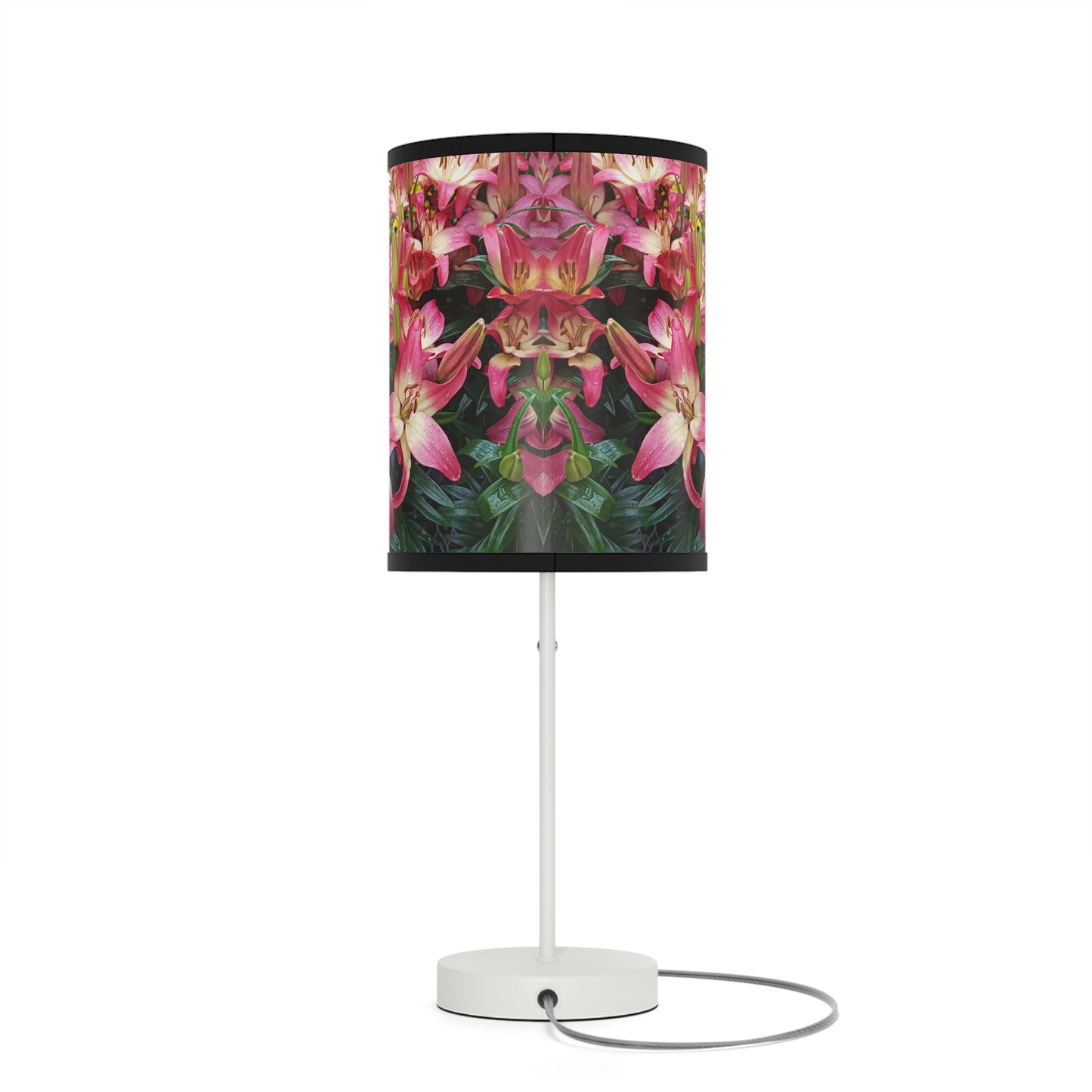 Lovely Lilies Lamp on a Stand