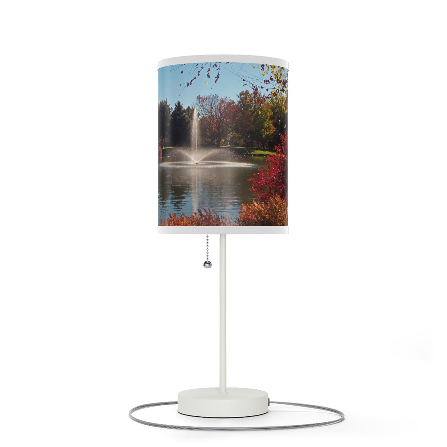 Autumn Fountain Lamp on a Stand