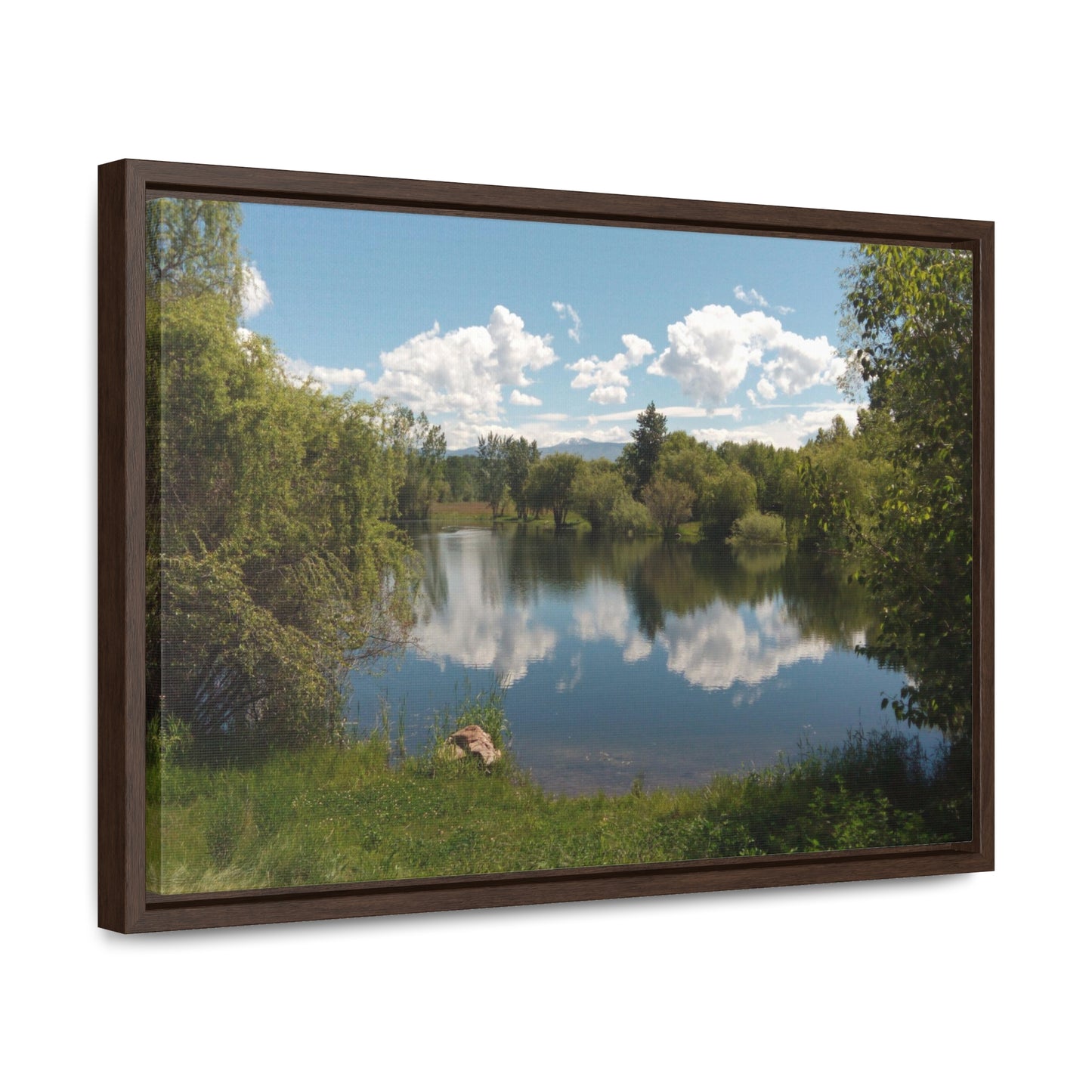 Peaceful Pond Gallery Canvas Wraps Framed