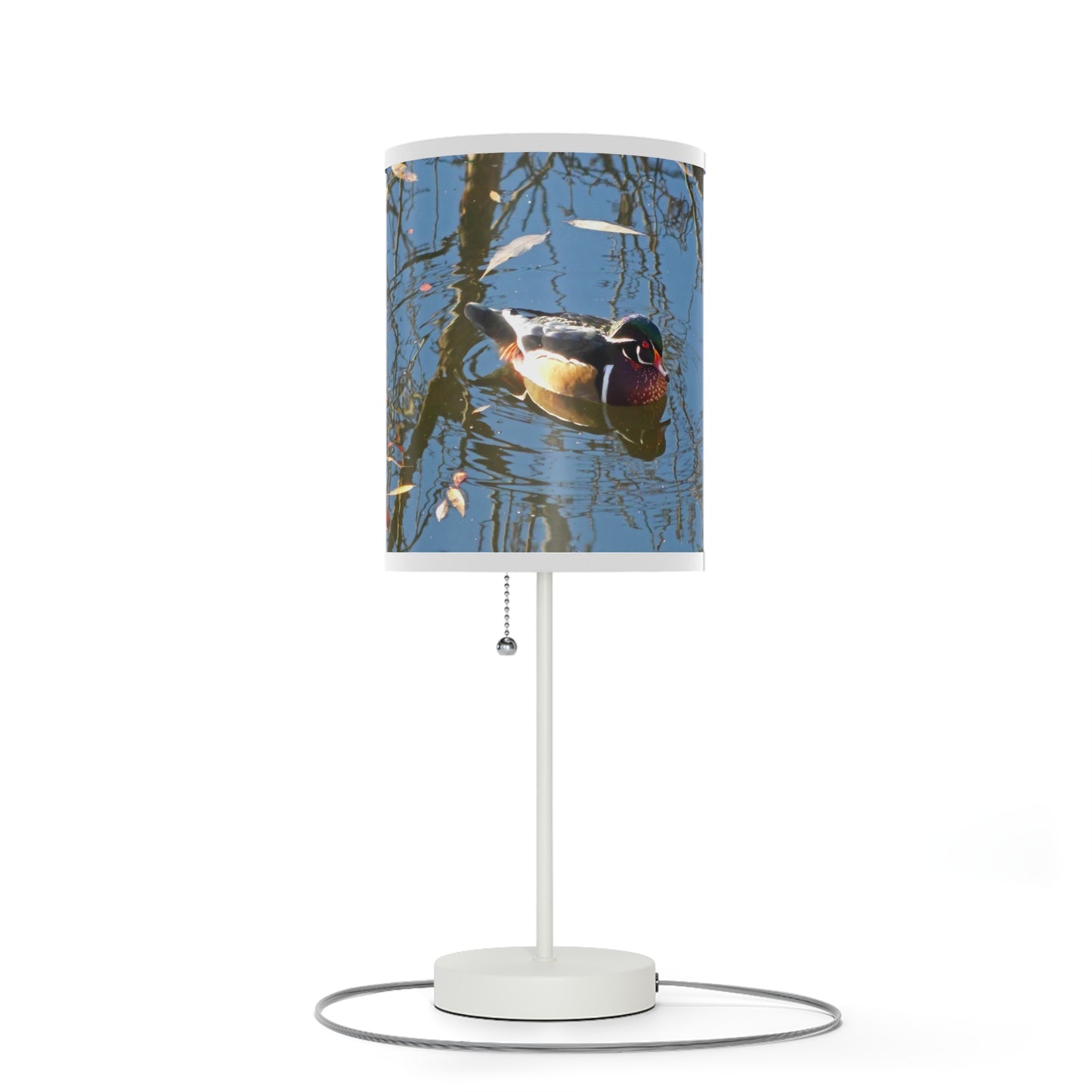 Reflections Wood Duck Lamp on a Stand