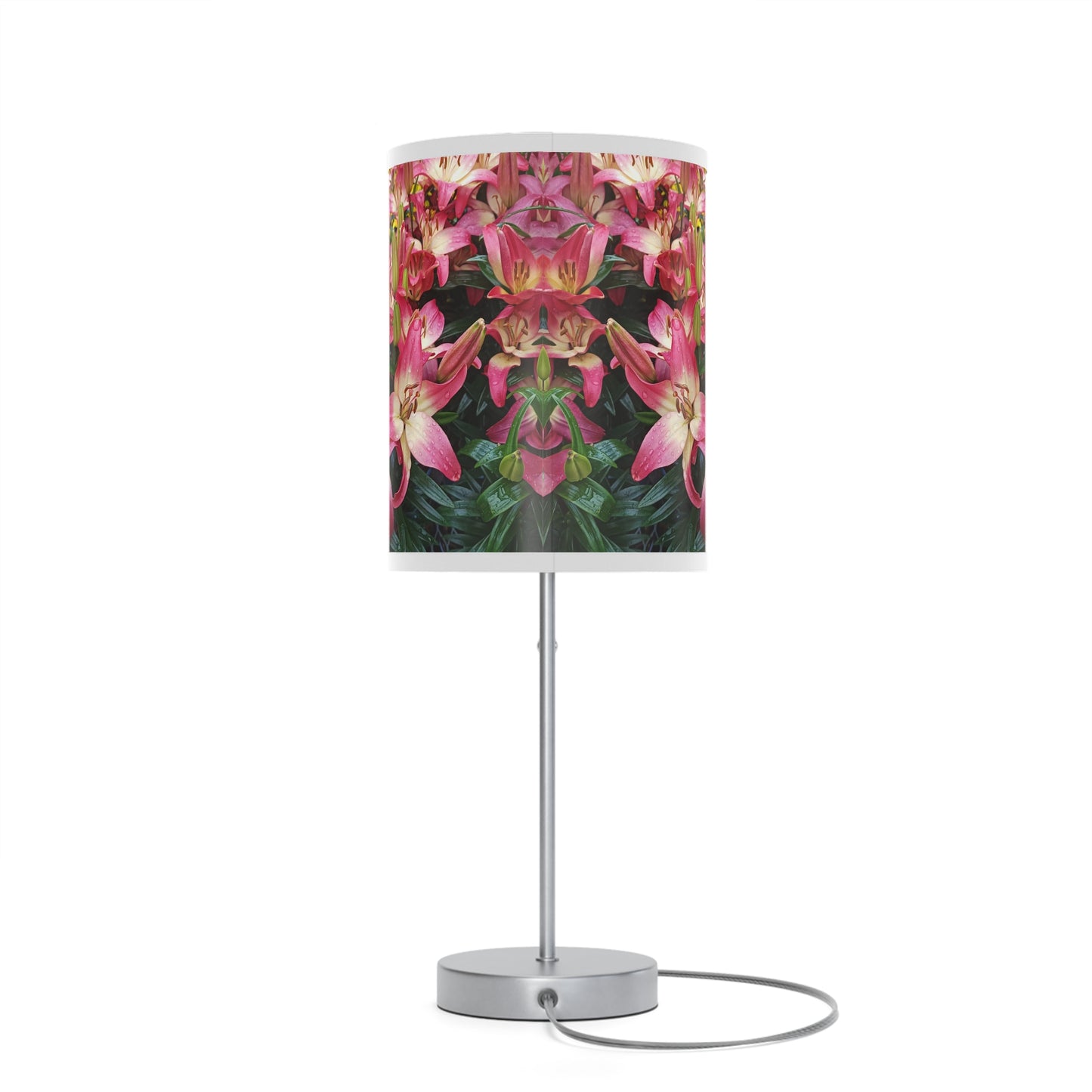 Lovely Lilies Lamp on a Stand