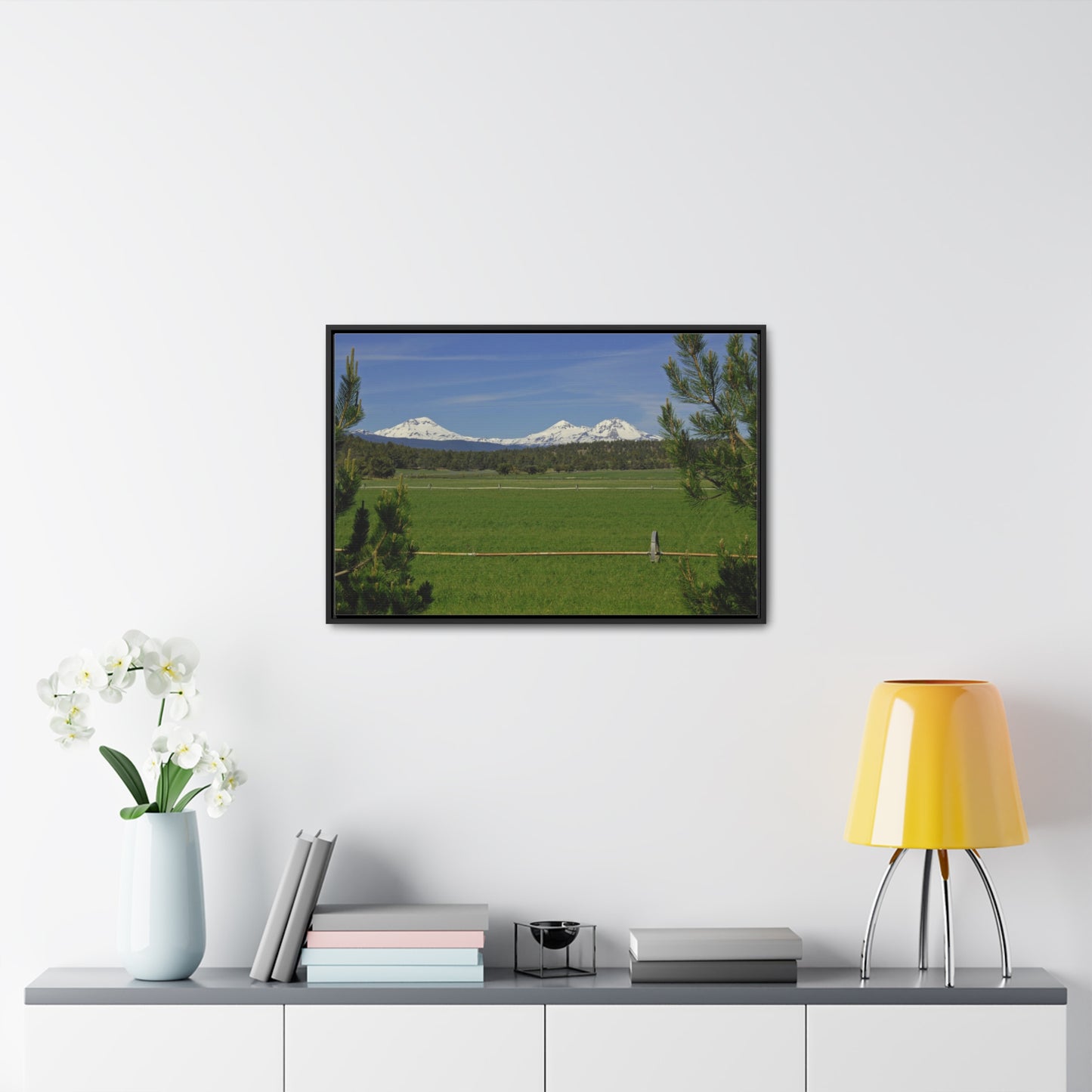 Mountain Pasture Gallery Canvas Wrap Framed