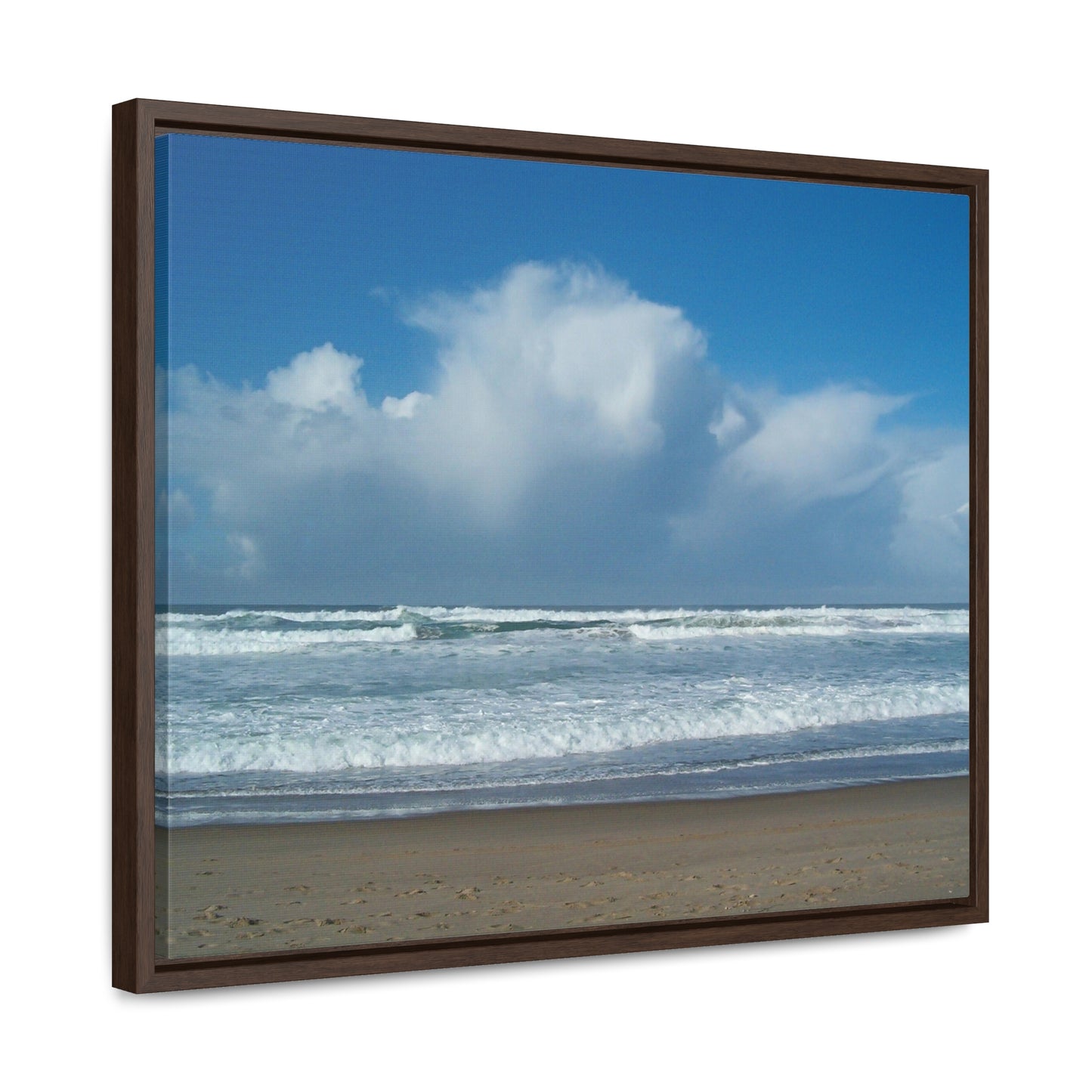 Blue Sky Beach Gallery Canvas Wraps Framed