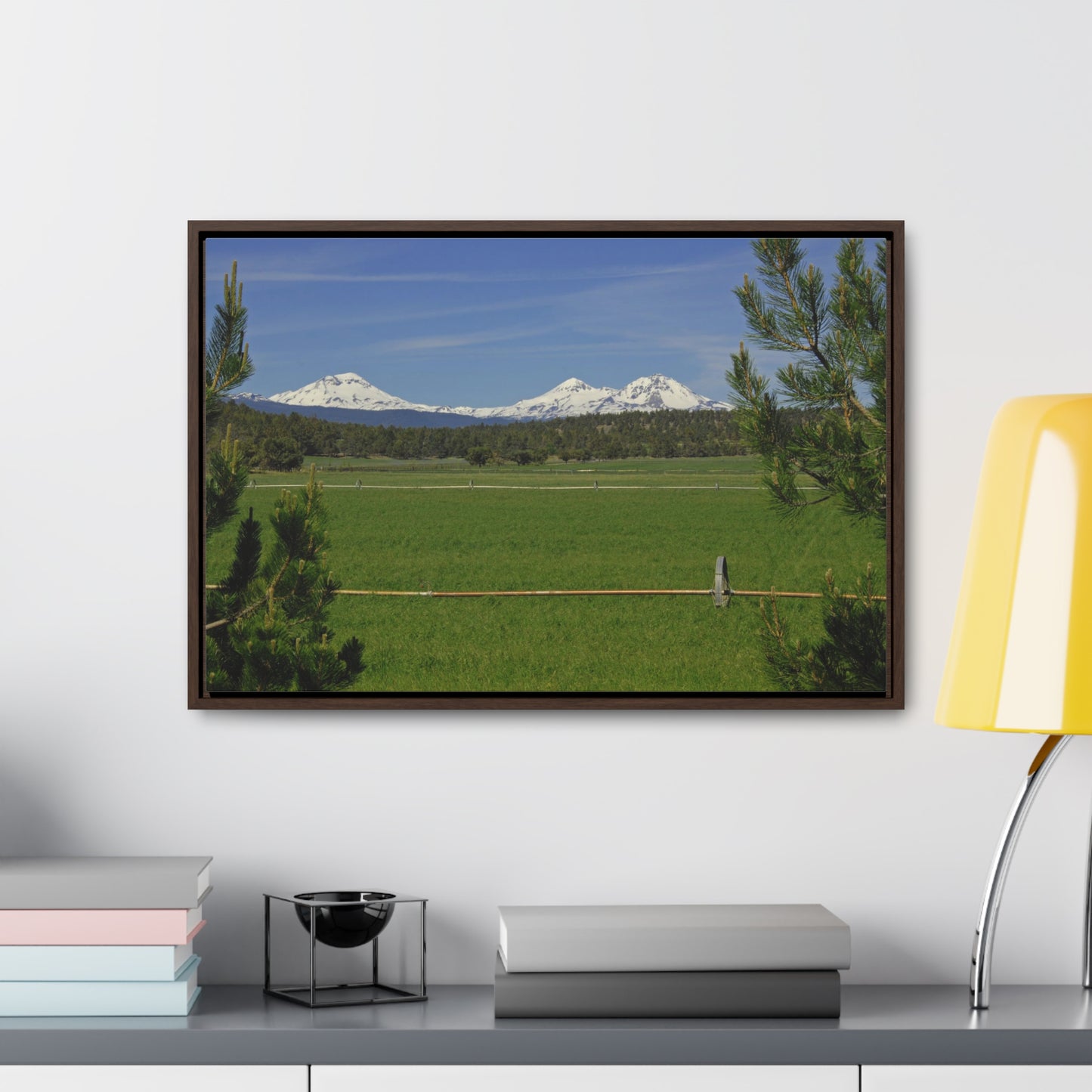 Mountain Pasture Gallery Canvas Wrap Framed