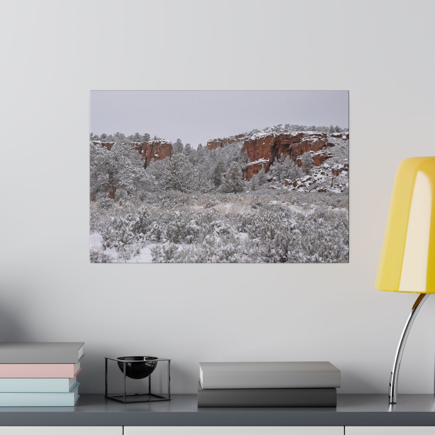 Winter Canyon Matte Canvas