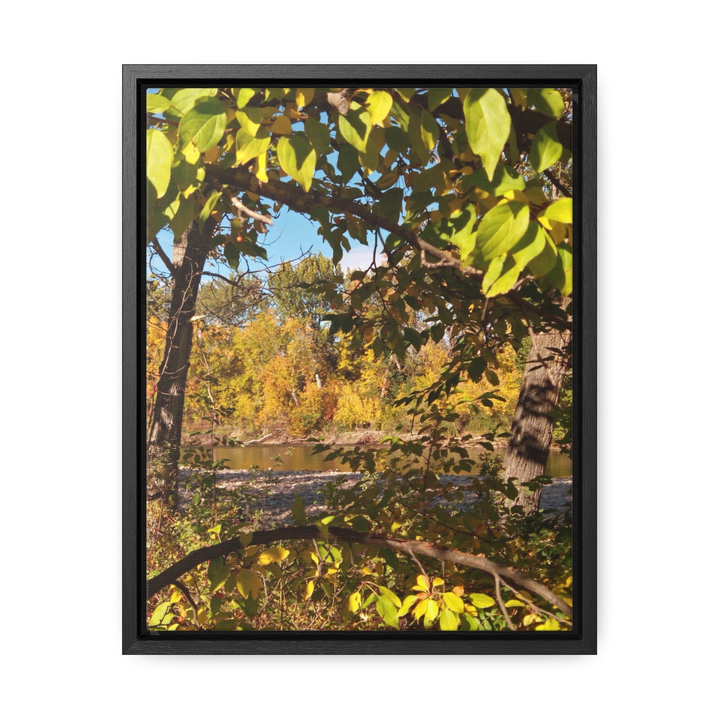 Autumn Window Gallery Canvas Wraps Framed