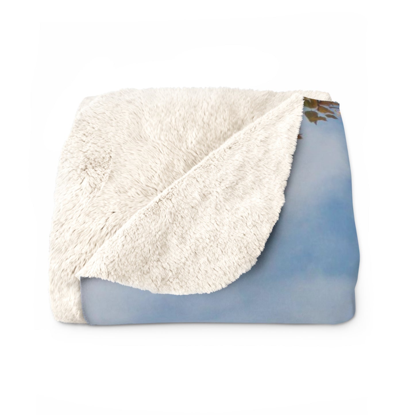 Autumn Gold Sherpa Fleece Blanket