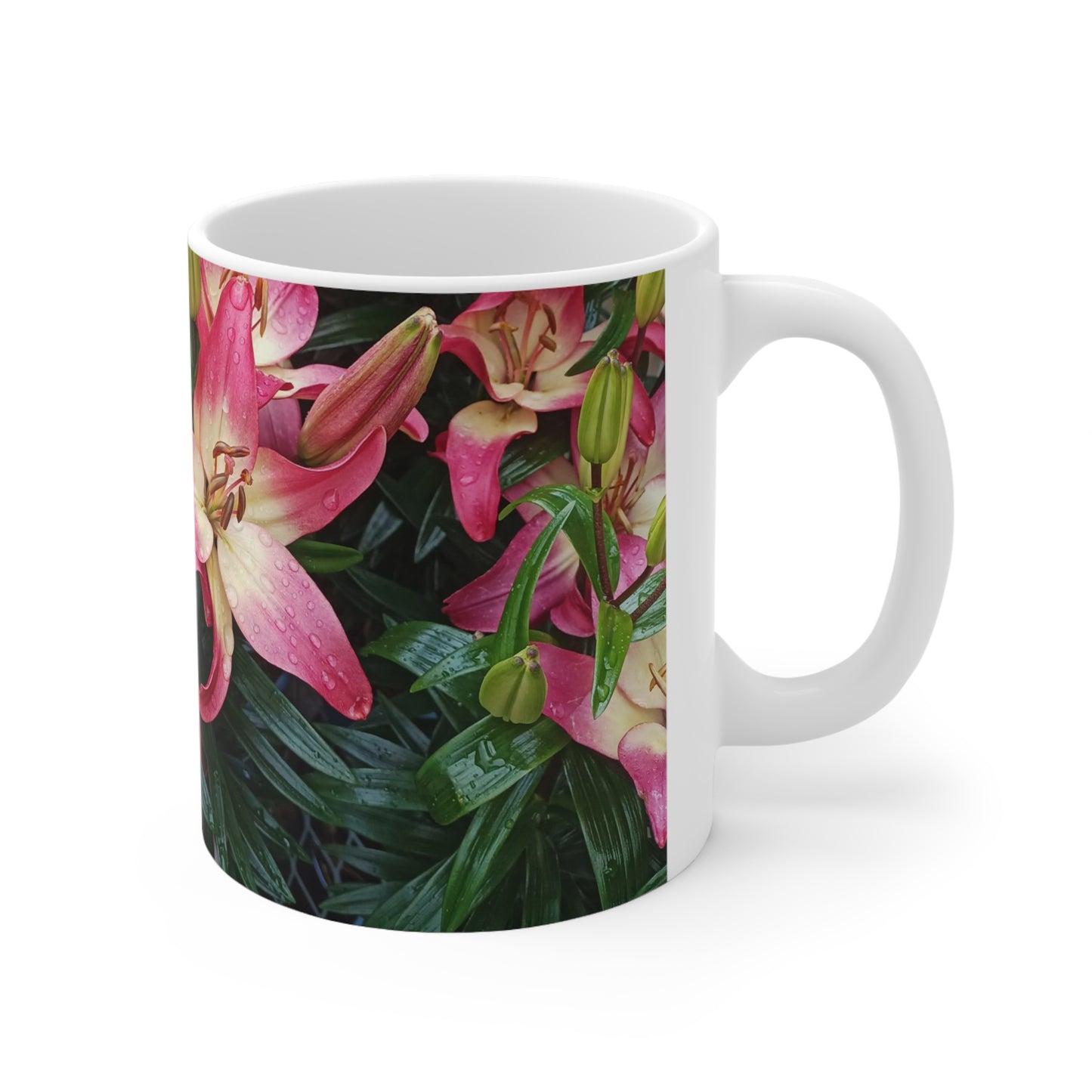 Lovely Lilies Pair Ceramic Mug 11oz