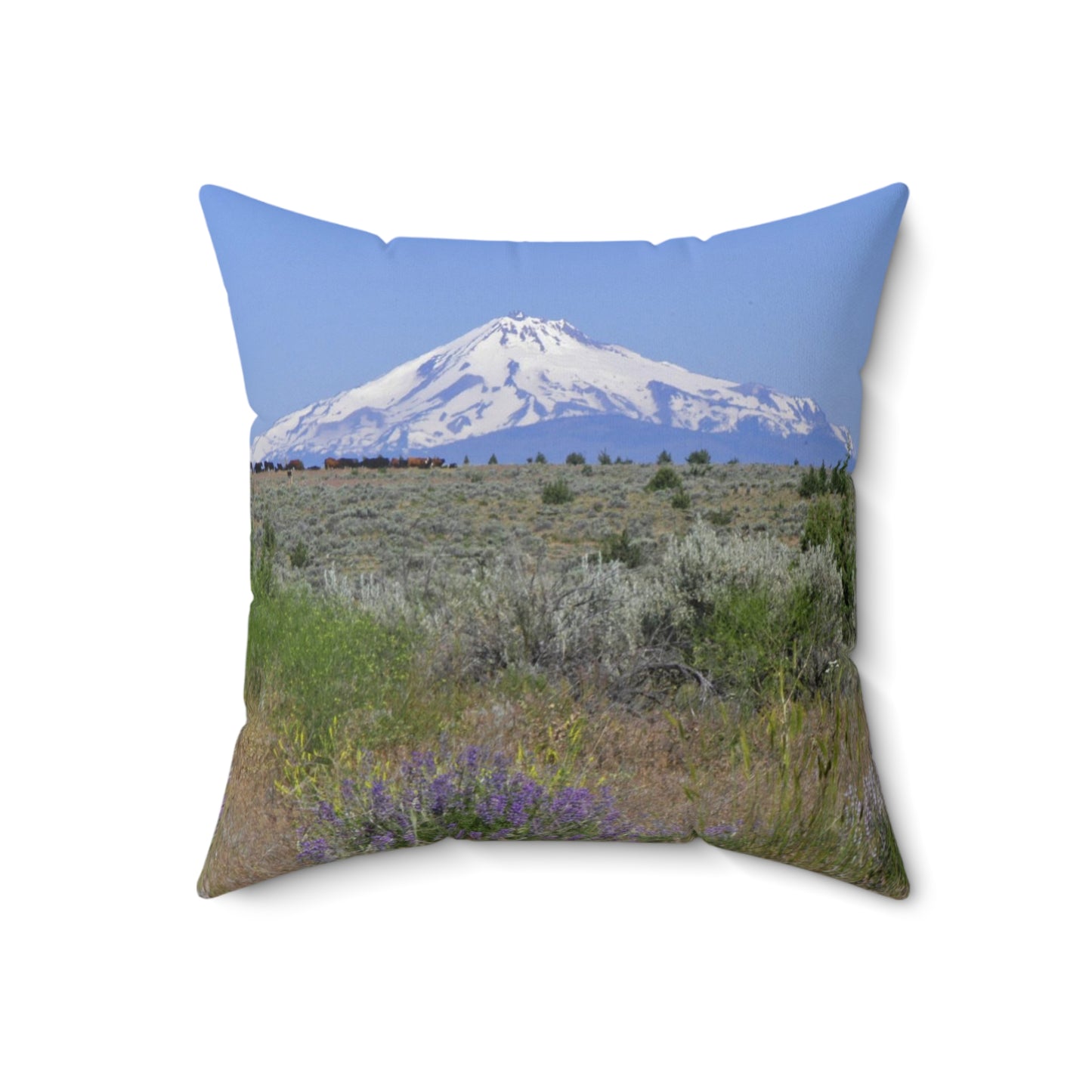 Lupine & Sage Mountain Spun Polyester Square Pillow